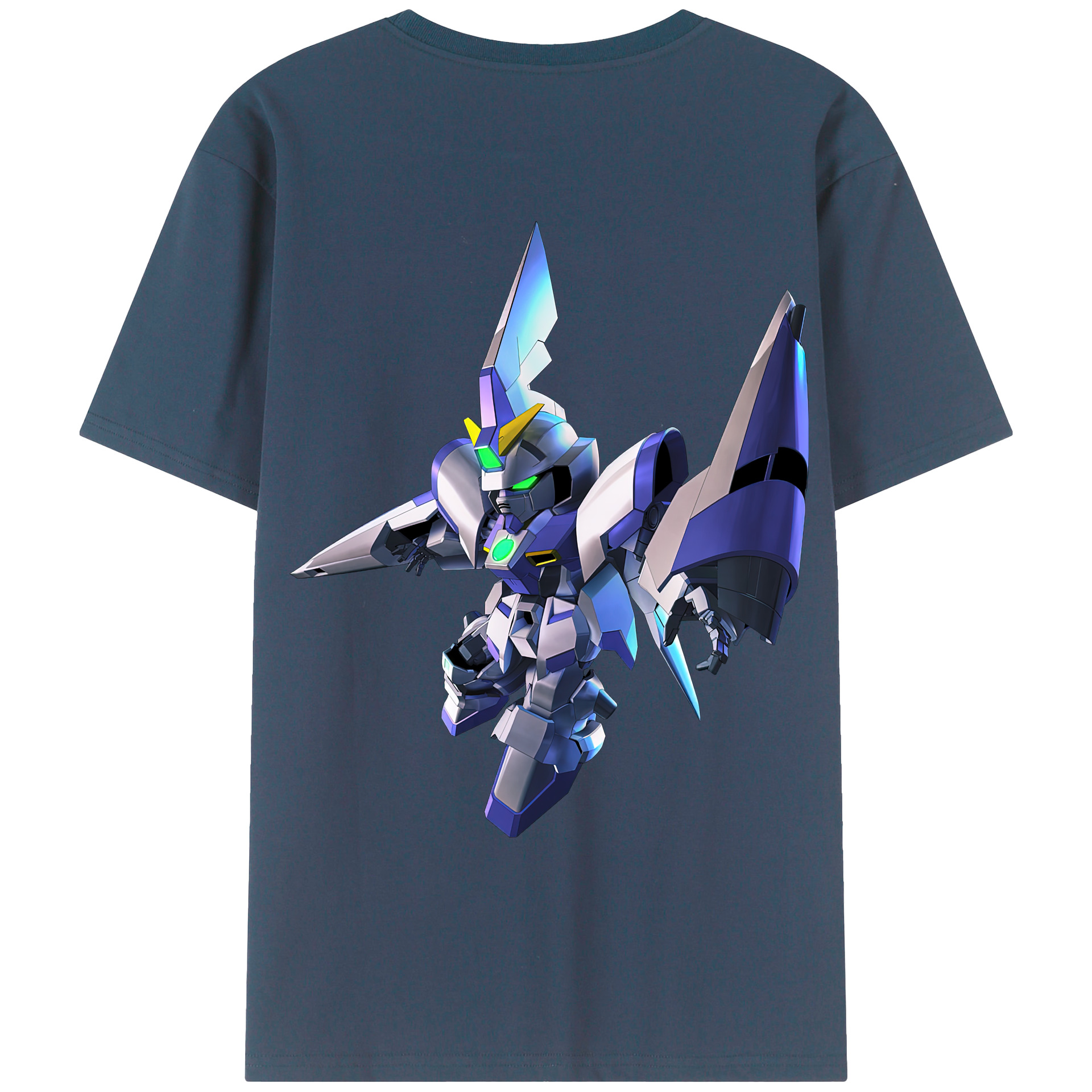 （画像用） 機動戦士ガンダム Mobile Suit Gundam 綿100％ メンズ半袖Tシャツ（バックプリント） 通気性