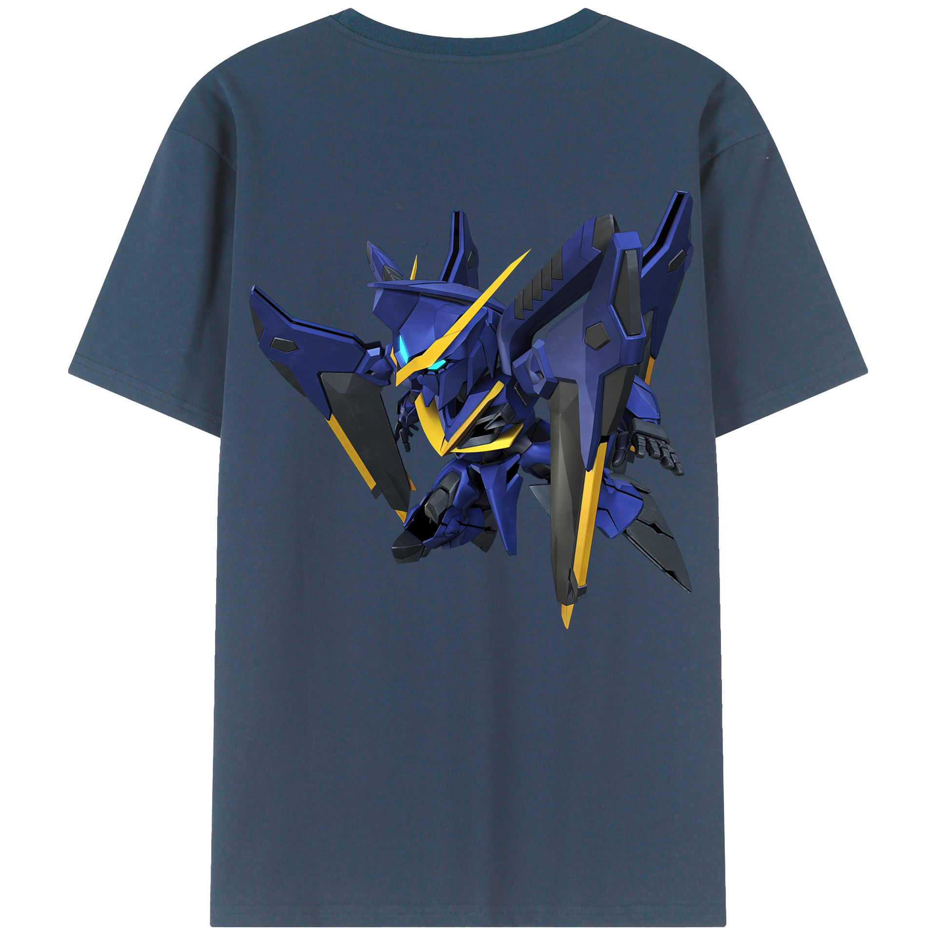 （画像用） 機動戦士ガンダム Mobile Suit Gundam 綿100％ メンズ半袖Tシャツ（バックプリント） 通気性