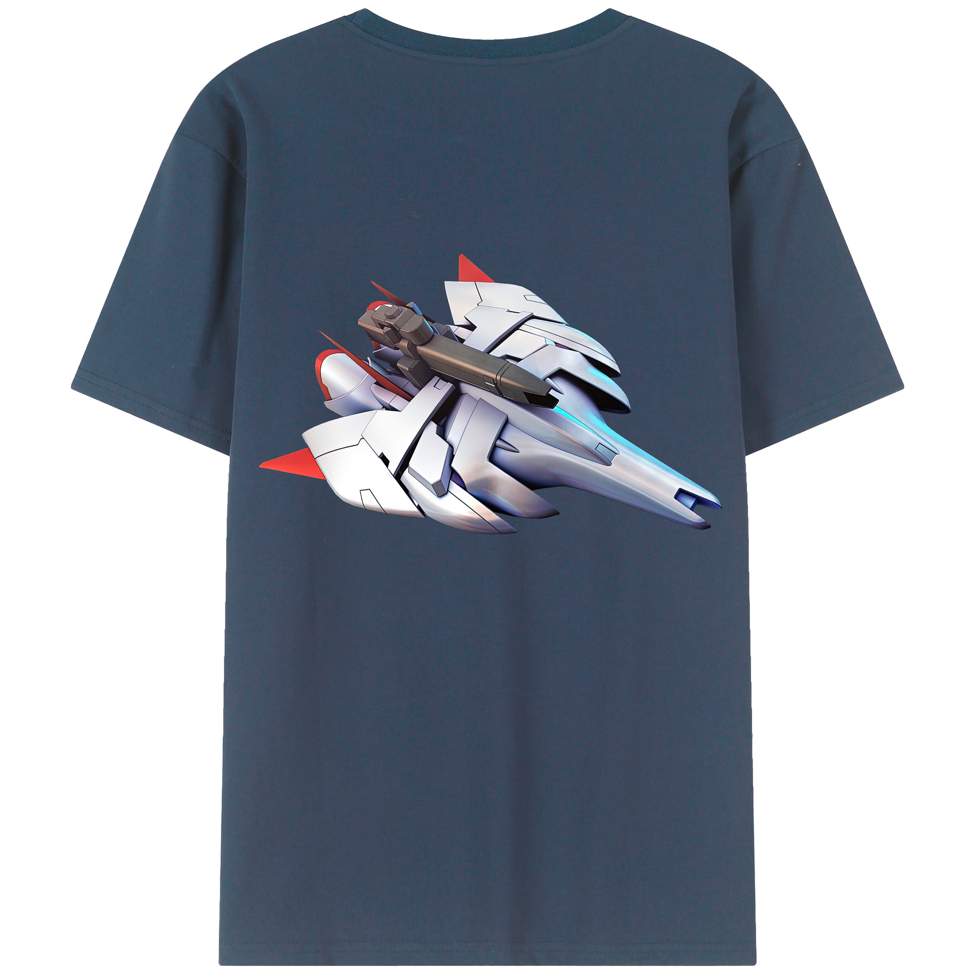 （画像用） 機動戦士ガンダム Mobile Suit Gundam 綿100％ メンズ半袖Tシャツ（バックプリント） 通気性