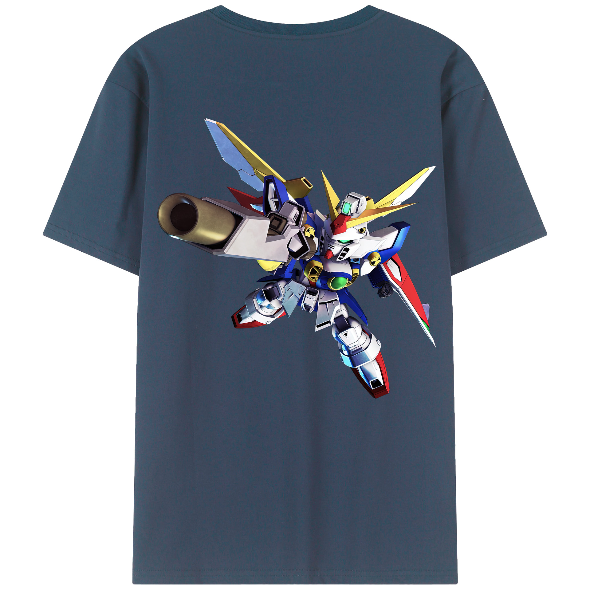 （画像用） 機動戦士ガンダム Mobile Suit Gundam 綿100％ メンズ半袖Tシャツ（バックプリント） 通気性