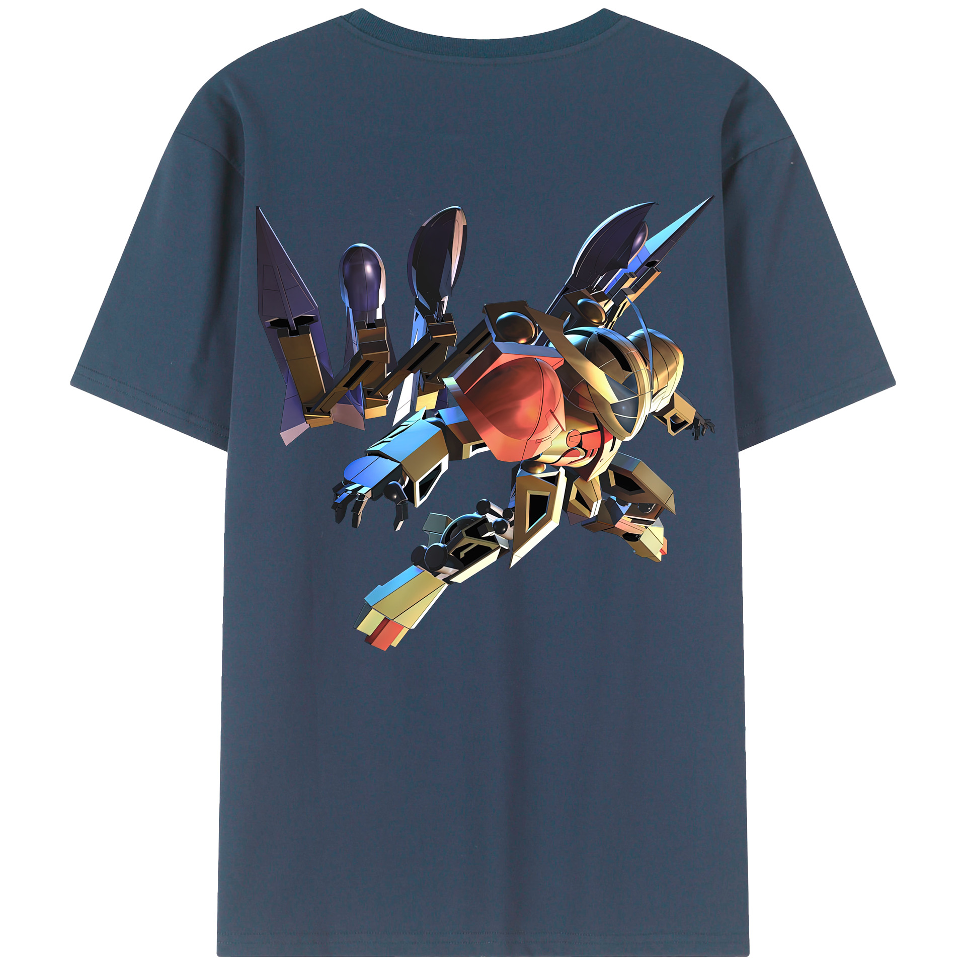 （画像用） 機動戦士ガンダム Mobile Suit Gundam 綿100％ メンズ半袖Tシャツ（バックプリント） 通気性