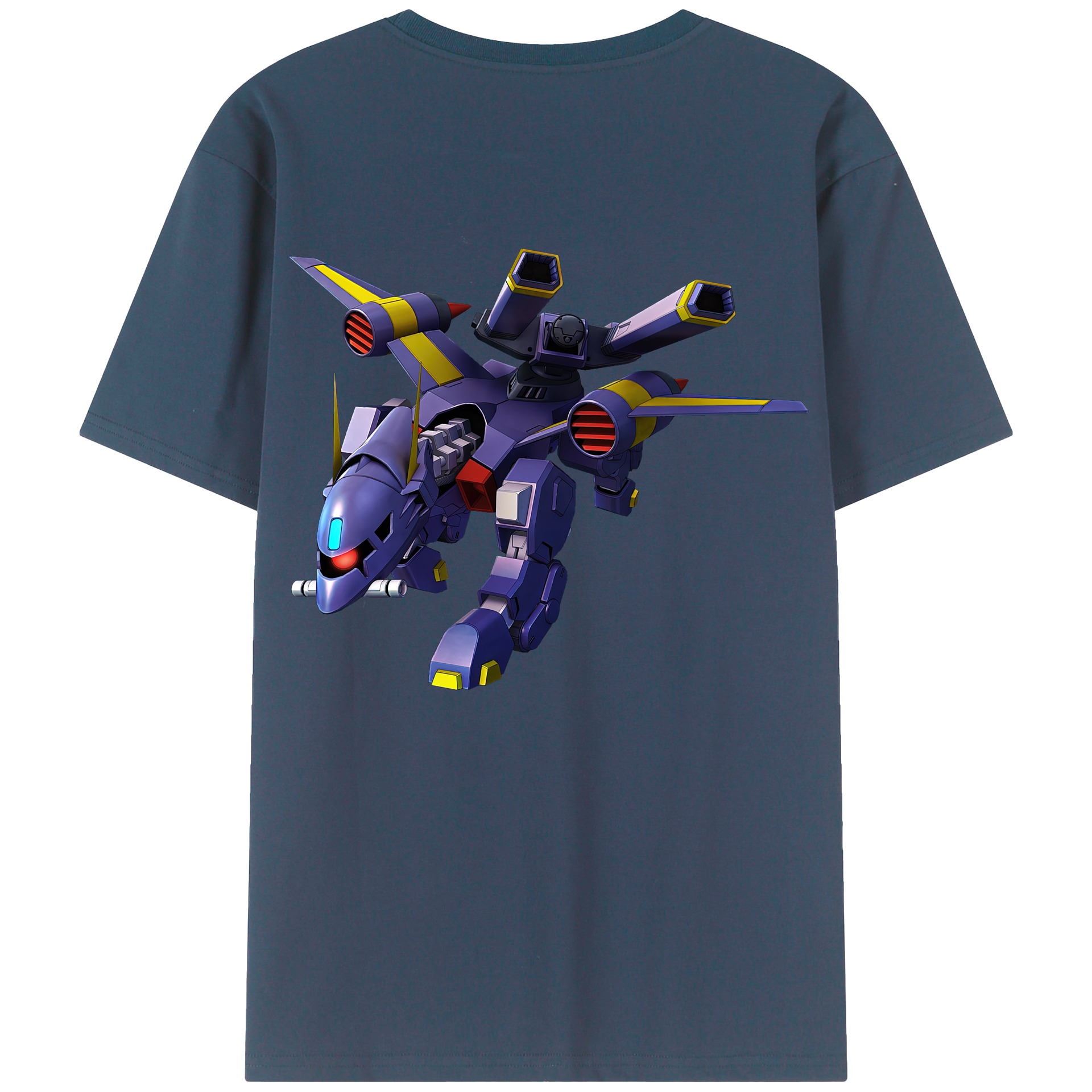 （画像用） 機動戦士ガンダム Mobile Suit Gundam 綿100％ メンズ半袖Tシャツ（バックプリント） 通気性