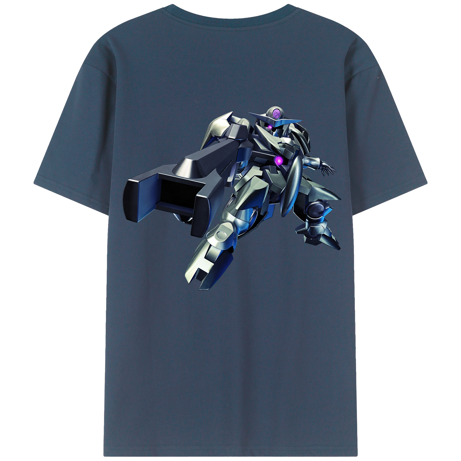 （画像用） 機動戦士ガンダム Mobile Suit Gundam 綿100％ メンズ半袖Tシャツ（バックプリント） 通気性