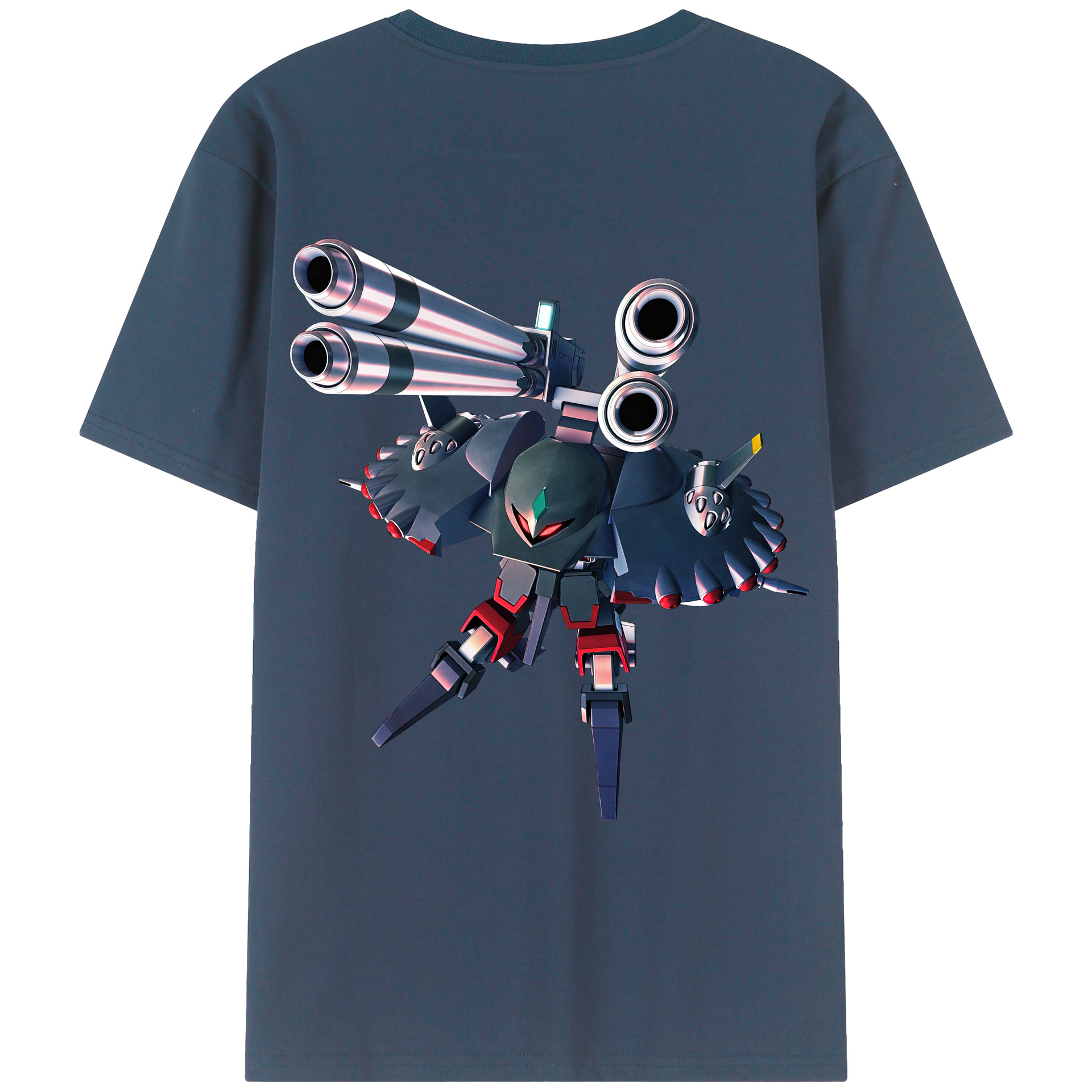 （画像用） 機動戦士ガンダム Mobile Suit Gundam 綿100％ メンズ半袖Tシャツ（バックプリント） 通気性