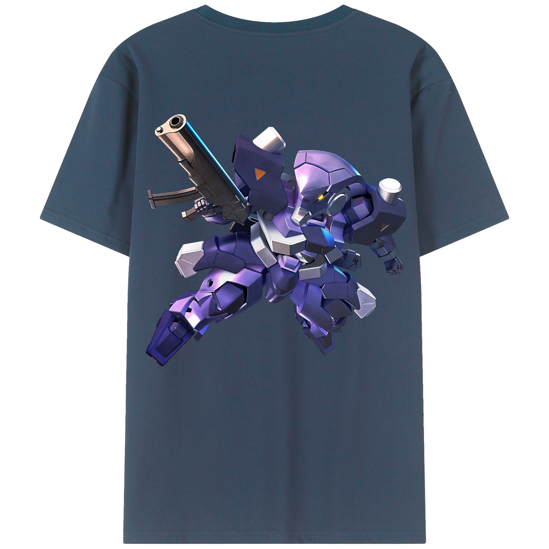 （画像用） 機動戦士ガンダム Mobile Suit Gundam 綿100％ メンズ半袖Tシャツ（バックプリント） 通気性