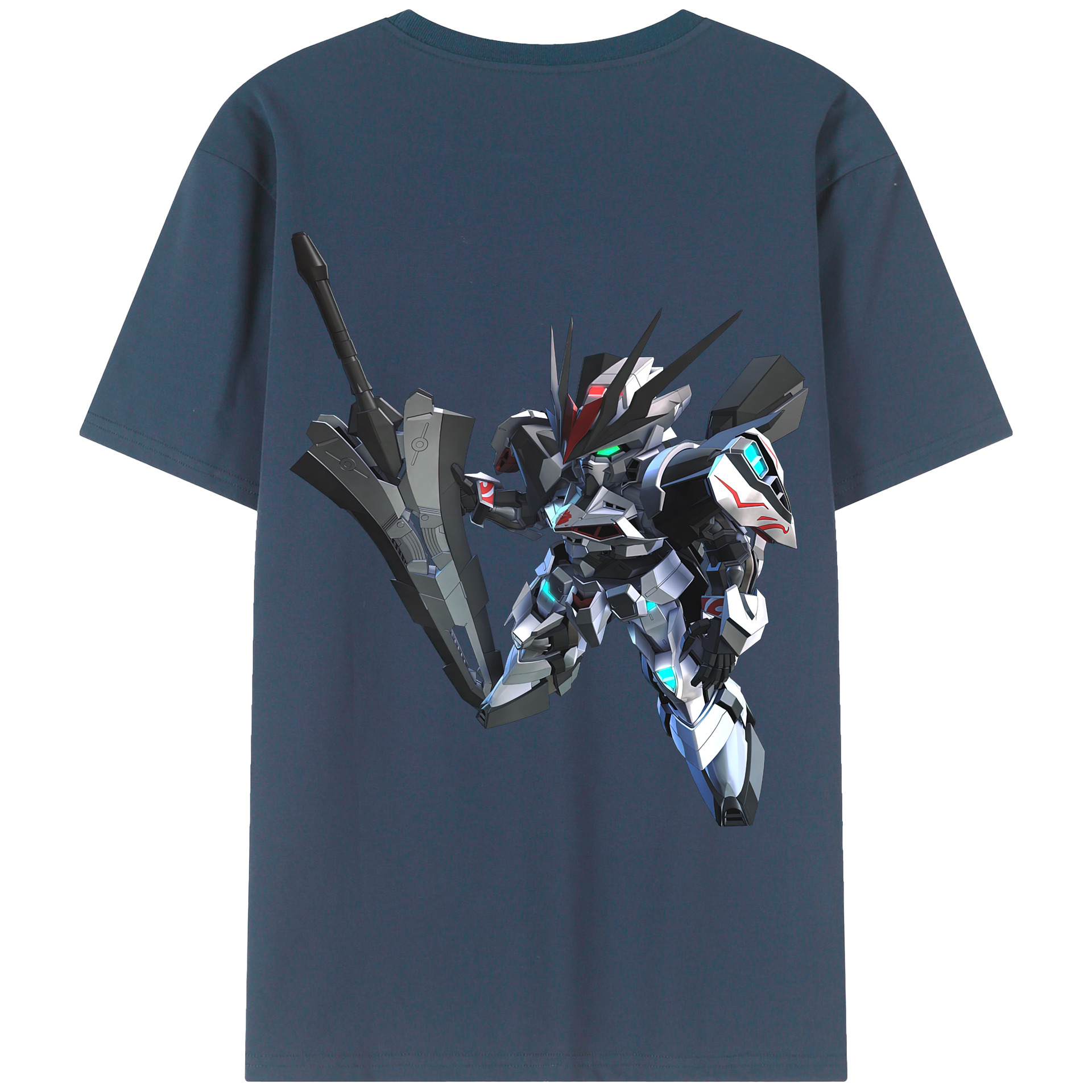 （画像用） 機動戦士ガンダム Mobile Suit Gundam 綿100％ メンズ半袖Tシャツ（バックプリント） 通気性