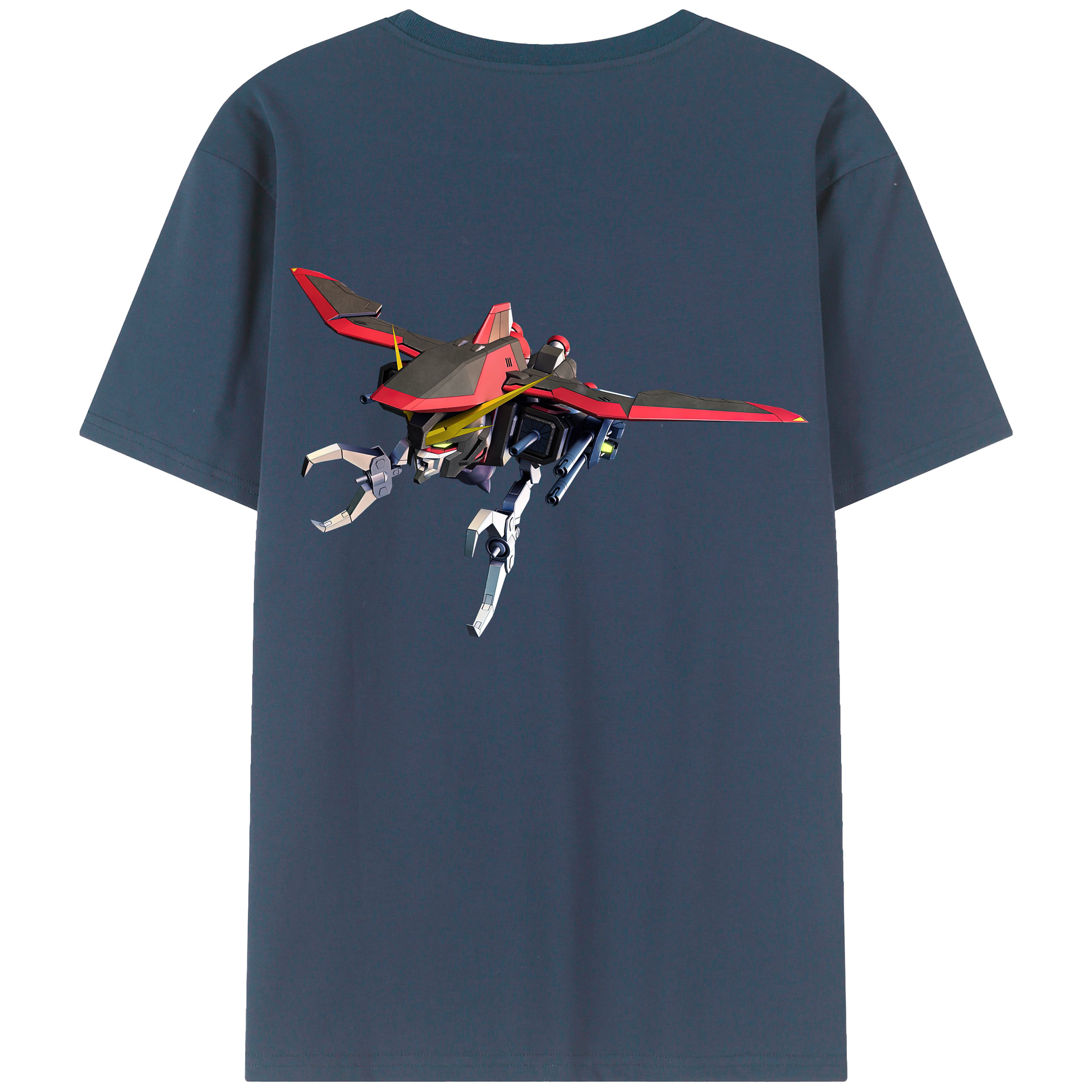 （画像用） 機動戦士ガンダム Mobile Suit Gundam 綿100％ メンズ半袖Tシャツ（バックプリント） 通気性