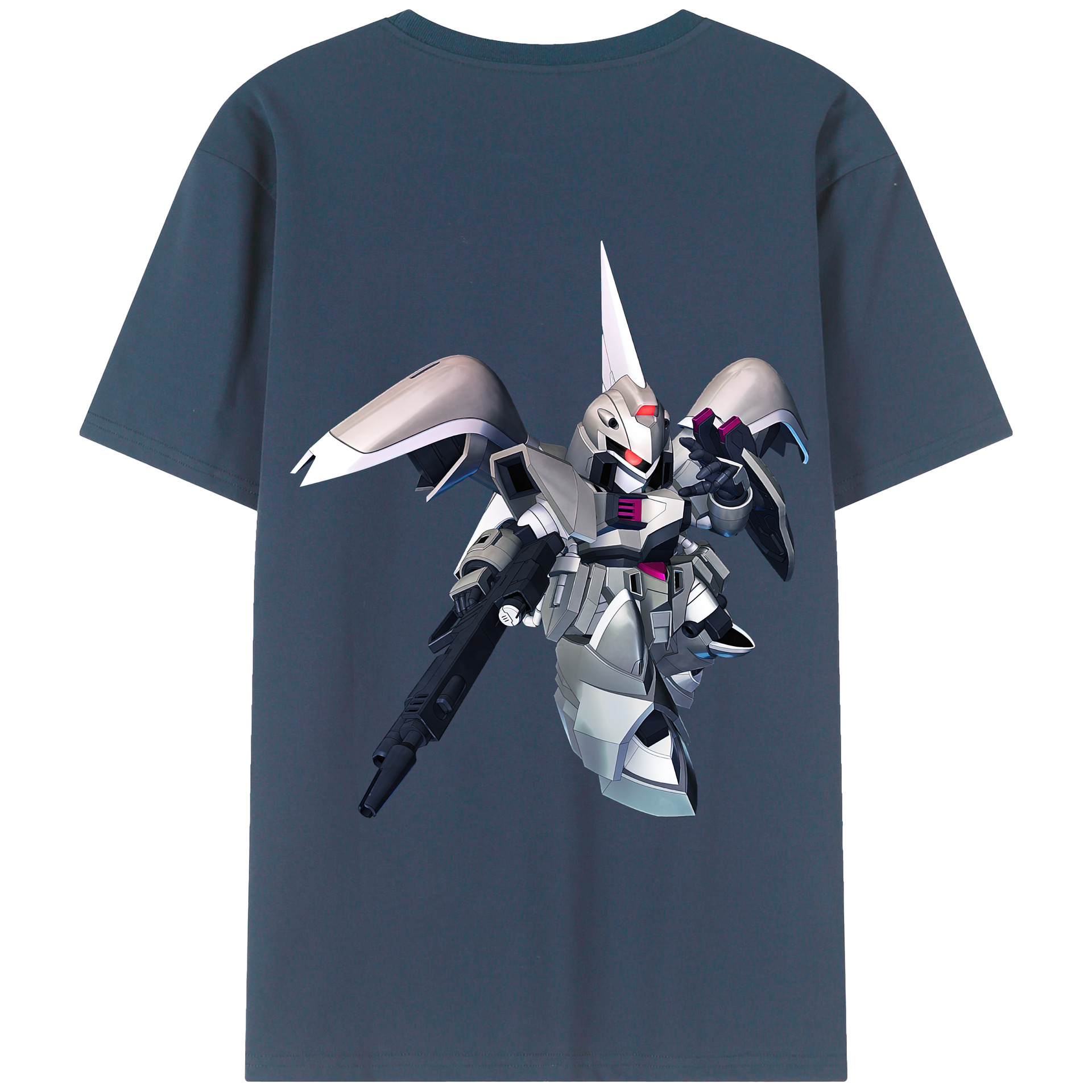 （画像用） 機動戦士ガンダム Mobile Suit Gundam 綿100％ メンズ半袖Tシャツ（バックプリント） 通気性