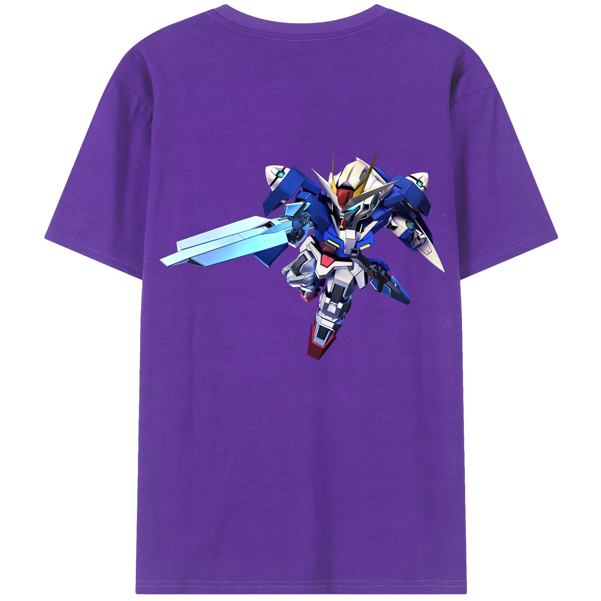（画像用） 機動戦士ガンダム Mobile Suit Gundam 綿100％ メンズ半袖Tシャツ（バックプリント） 通気性