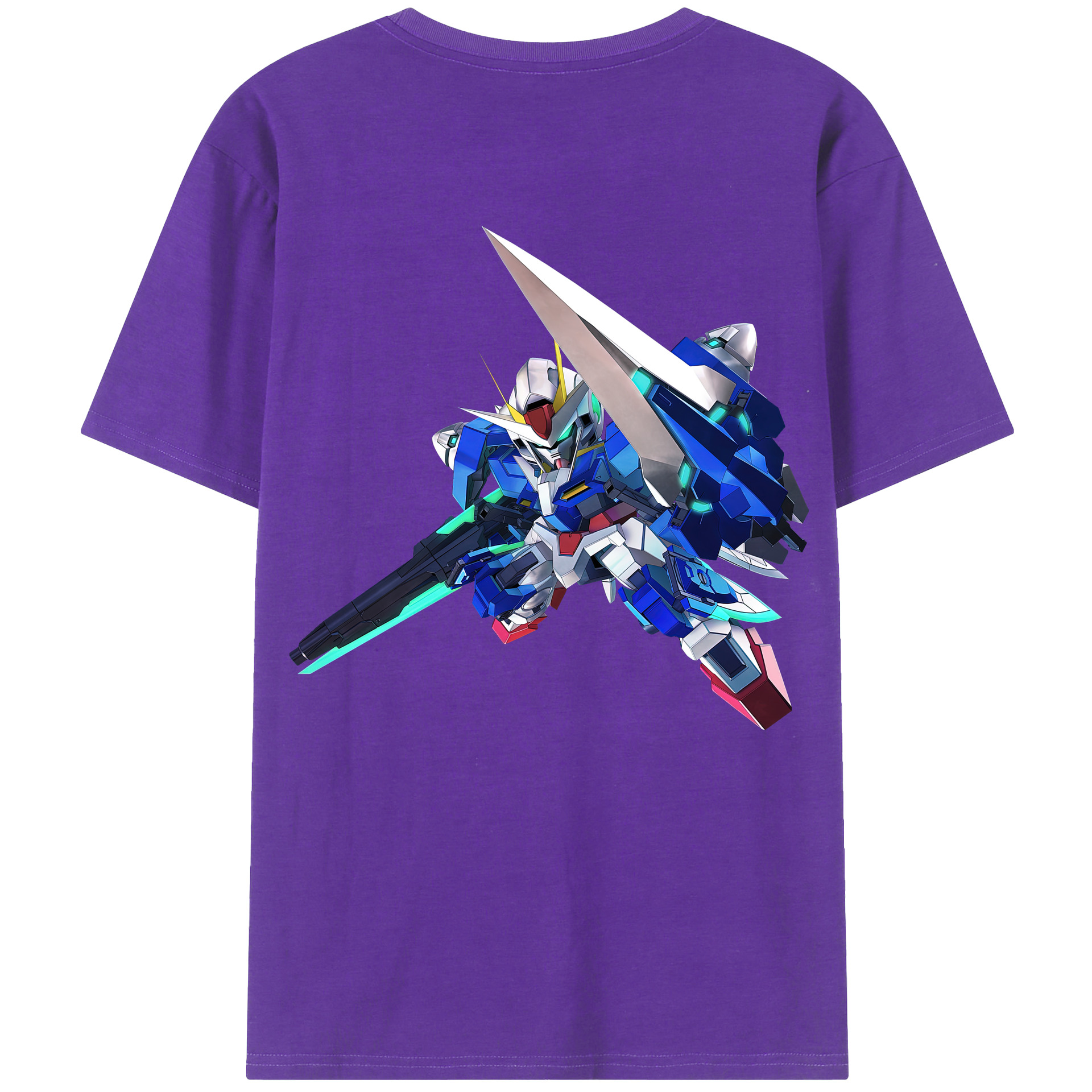 （画像用） 機動戦士ガンダム Mobile Suit Gundam 綿100％ メンズ半袖Tシャツ（バックプリント） 通気性