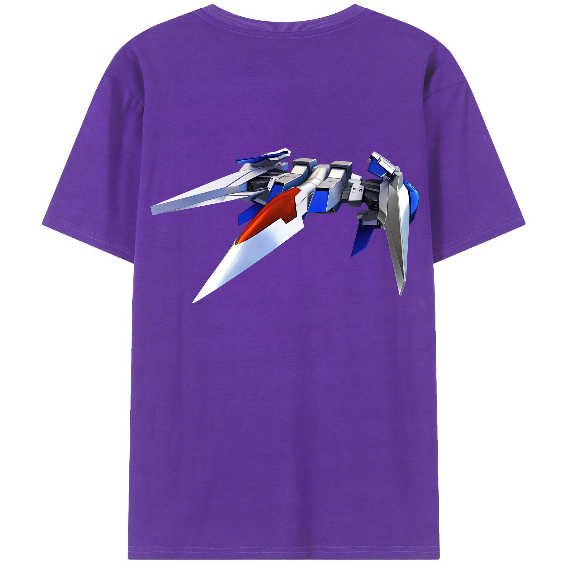 （画像用） 機動戦士ガンダム Mobile Suit Gundam 綿100％ メンズ半袖Tシャツ（バックプリント） 通気性