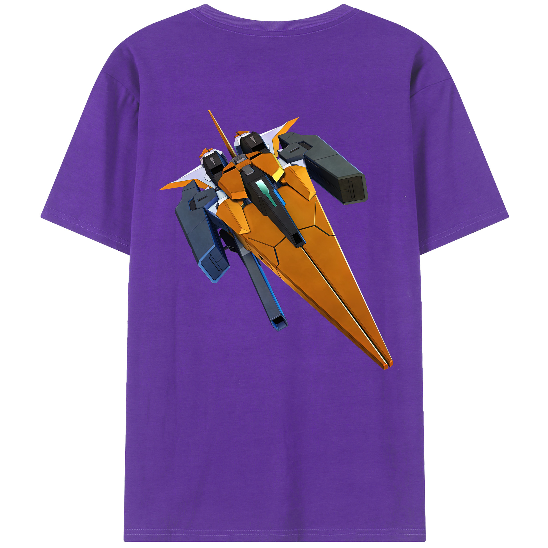 （画像用） 機動戦士ガンダム Mobile Suit Gundam 綿100％ メンズ半袖Tシャツ（バックプリント） 通気性