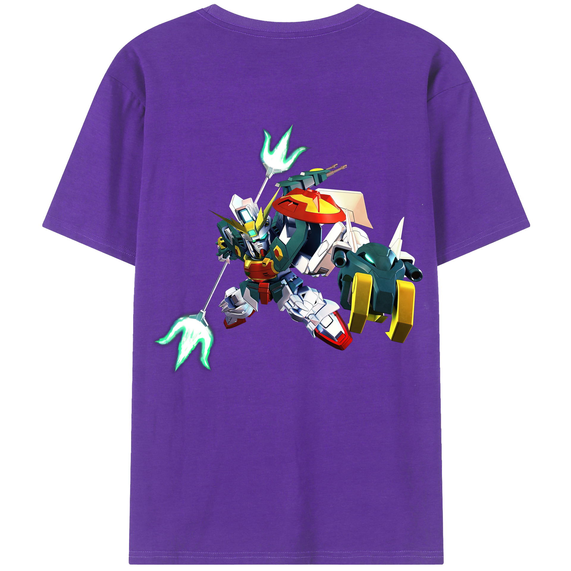 （画像用） 機動戦士ガンダム Mobile Suit Gundam 綿100％ メンズ半袖Tシャツ（バックプリント） 通気性