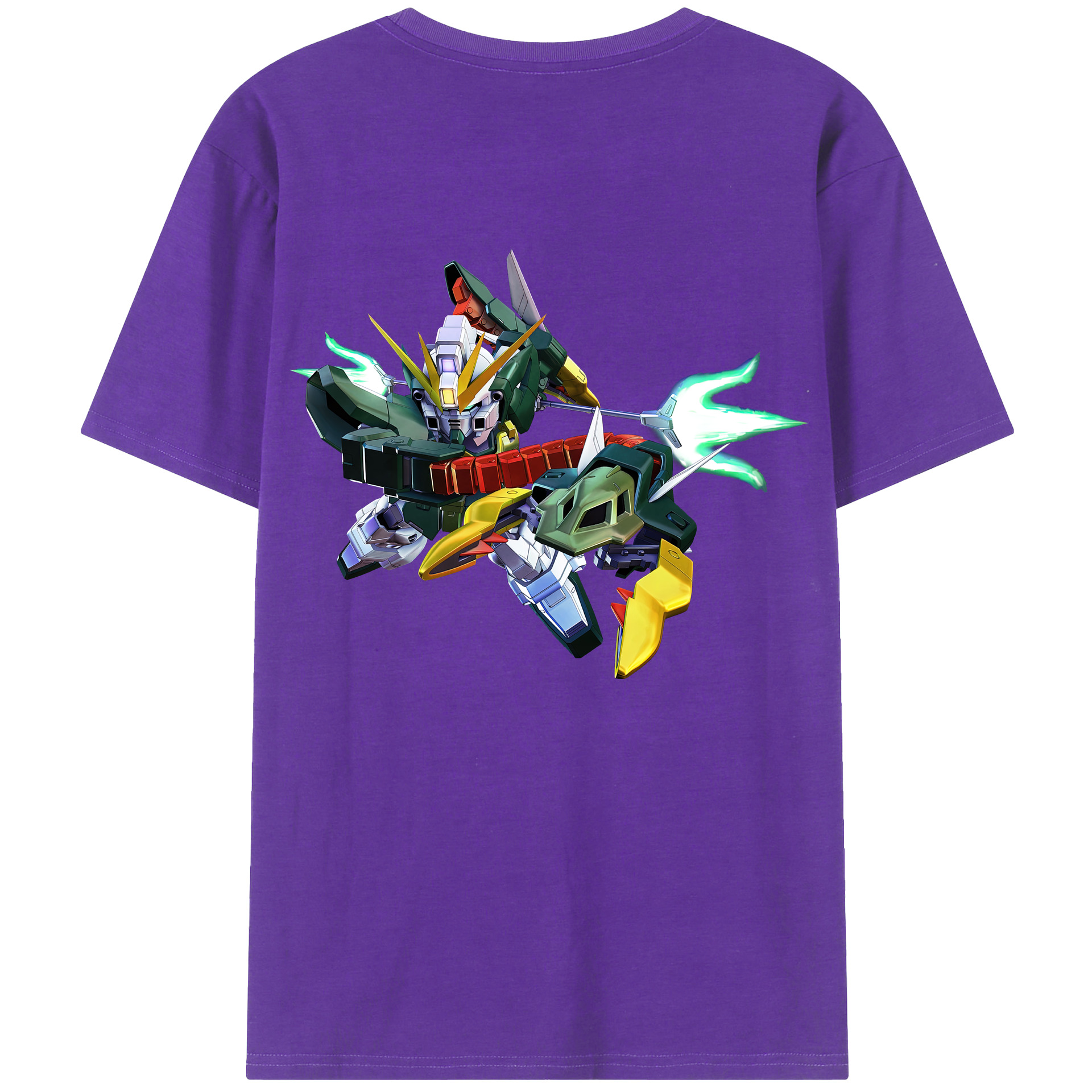 （画像用） 機動戦士ガンダム Mobile Suit Gundam 綿100％ メンズ半袖Tシャツ（バックプリント） 通気性