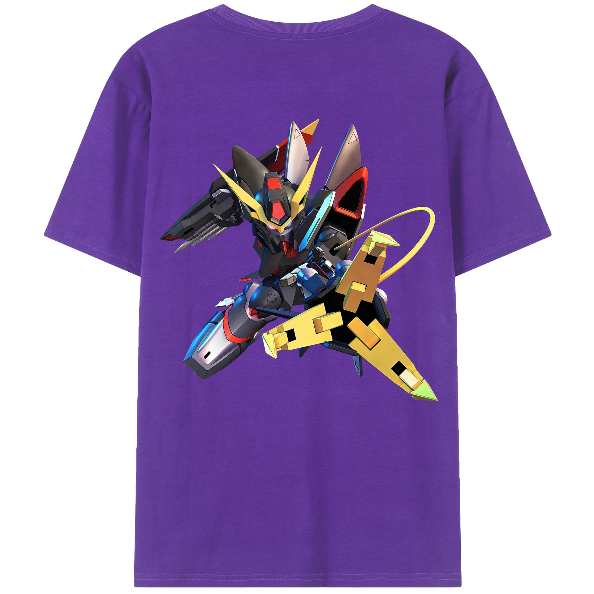（画像用） 機動戦士ガンダム Mobile Suit Gundam 綿100％ メンズ半袖Tシャツ（バックプリント） 通気性