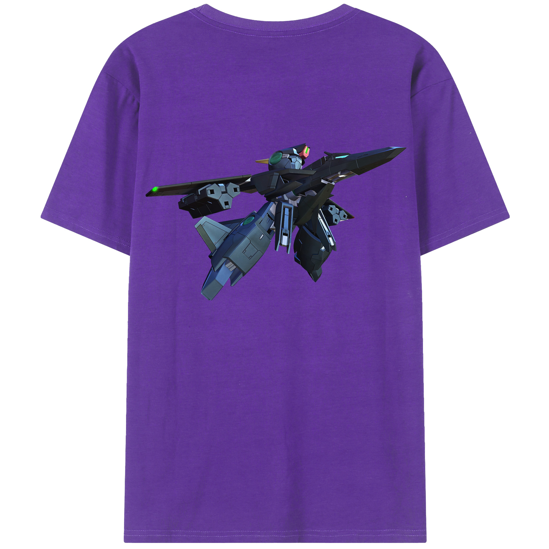（画像用） 機動戦士ガンダム Mobile Suit Gundam 綿100％ メンズ半袖Tシャツ（バックプリント） 通気性