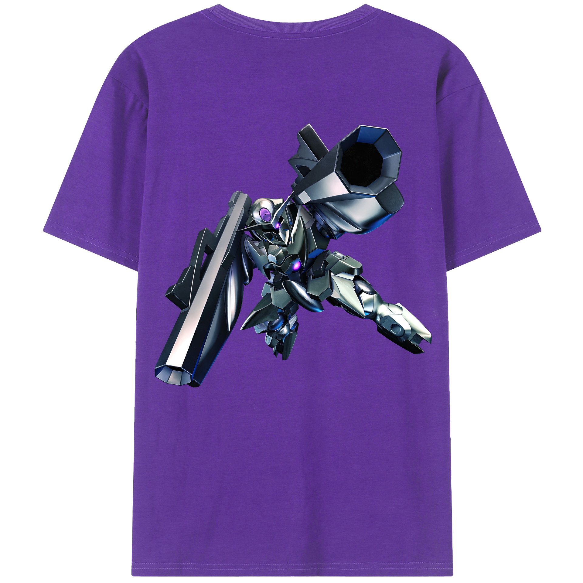 （画像用） 機動戦士ガンダム Mobile Suit Gundam 綿100％ メンズ半袖Tシャツ（バックプリント） 通気性