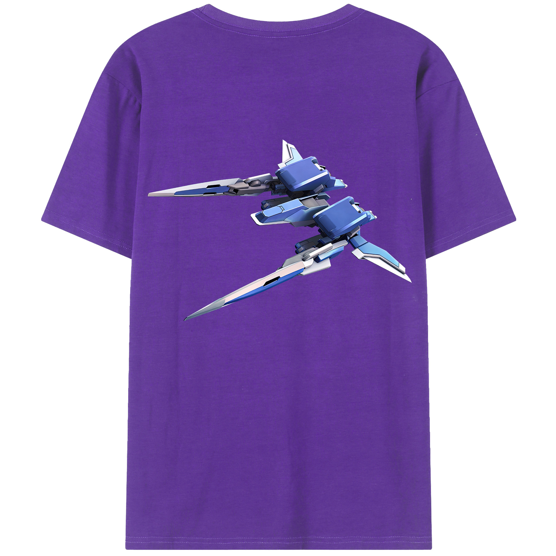 （画像用） 機動戦士ガンダム Mobile Suit Gundam 綿100％ メンズ半袖Tシャツ（バックプリント） 通気性
