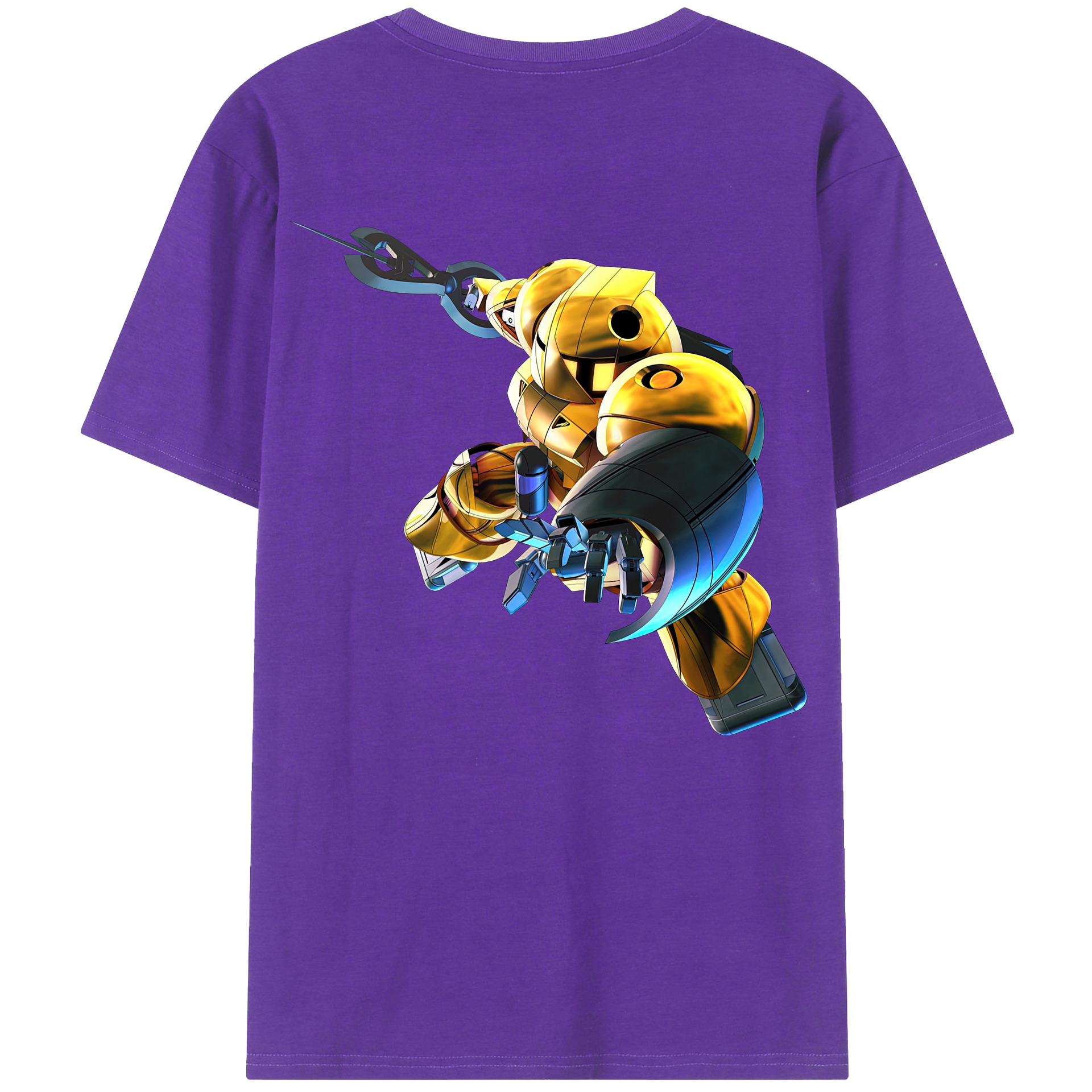 （画像用） 機動戦士ガンダム Mobile Suit Gundam 綿100％ メンズ半袖Tシャツ（バックプリント） 通気性
