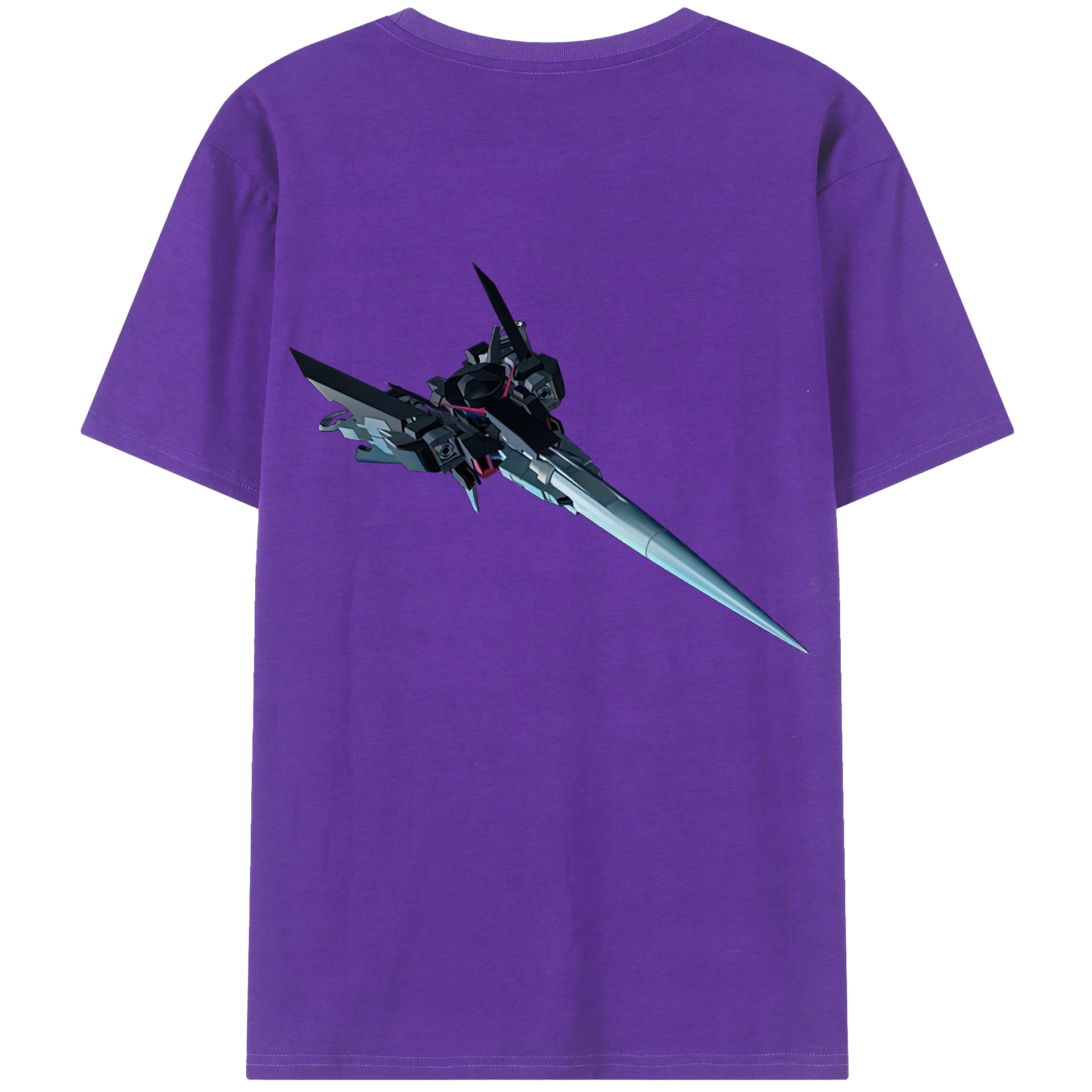 （画像用） 機動戦士ガンダム Mobile Suit Gundam 綿100％ メンズ半袖Tシャツ（バックプリント） 通気性