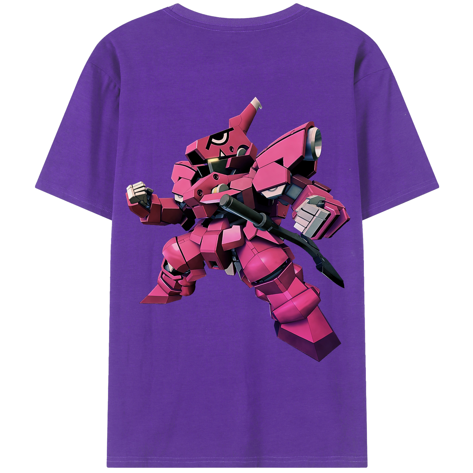（画像用） 機動戦士ガンダム Mobile Suit Gundam 綿100％ メンズ半袖Tシャツ（バックプリント） 通気性