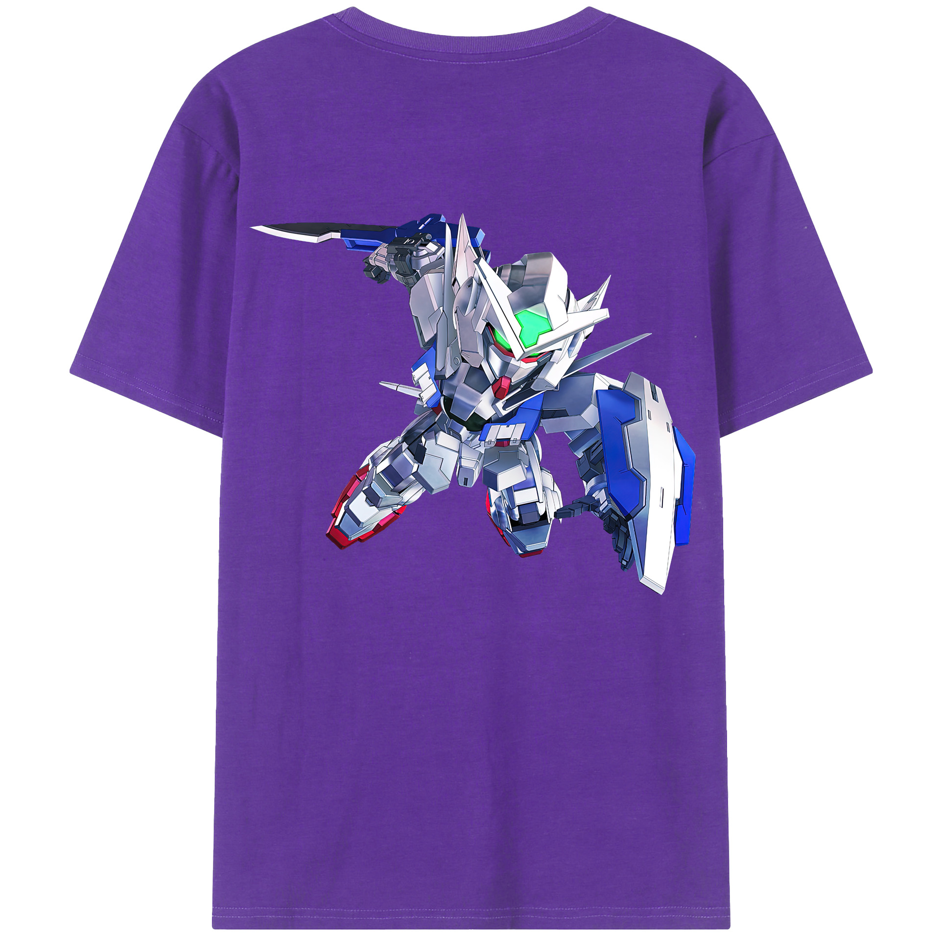 （画像用） 機動戦士ガンダム Mobile Suit Gundam 綿100％ メンズ半袖Tシャツ（バックプリント） 通気性