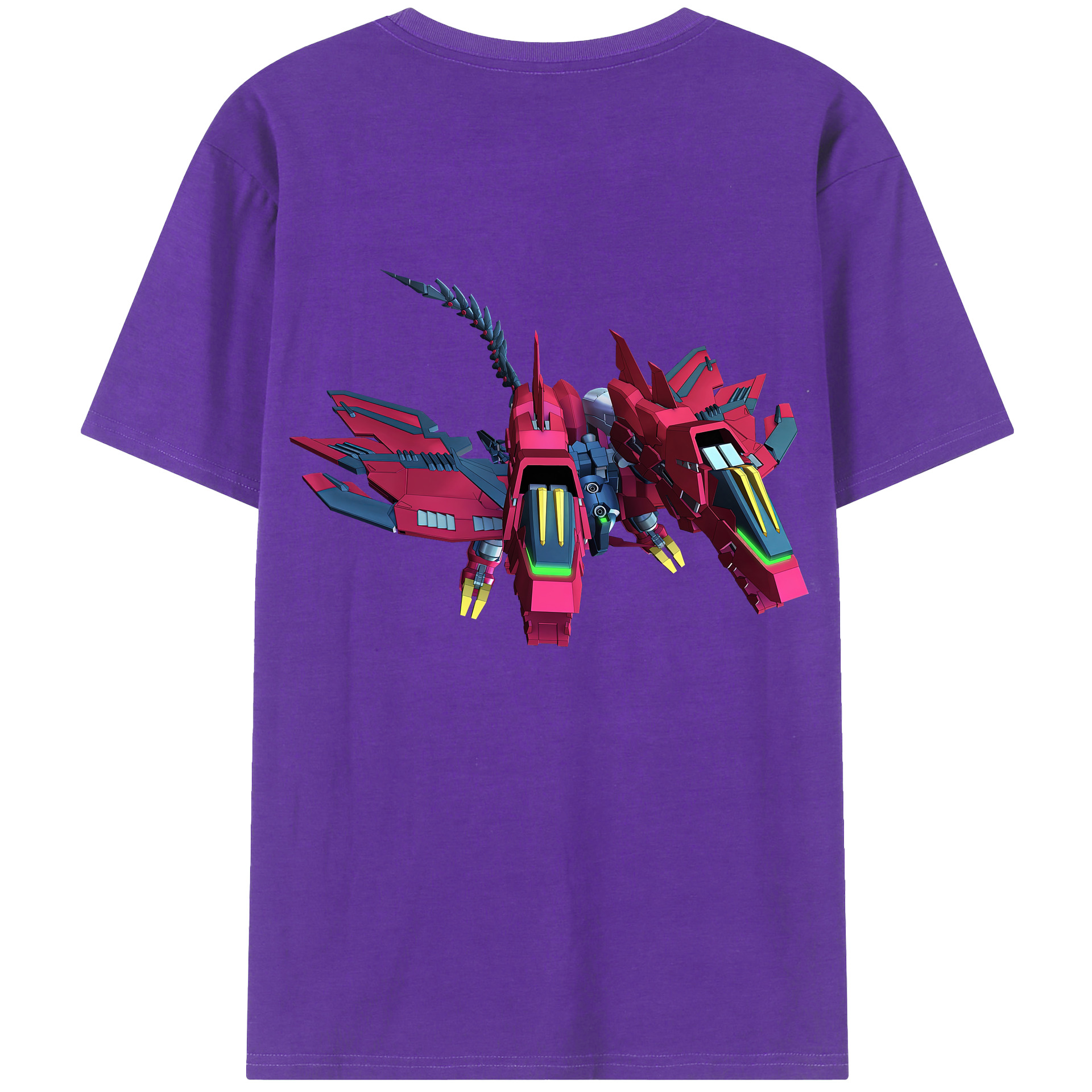 （画像用） 機動戦士ガンダム Mobile Suit Gundam 綿100％ メンズ半袖Tシャツ（バックプリント） 通気性