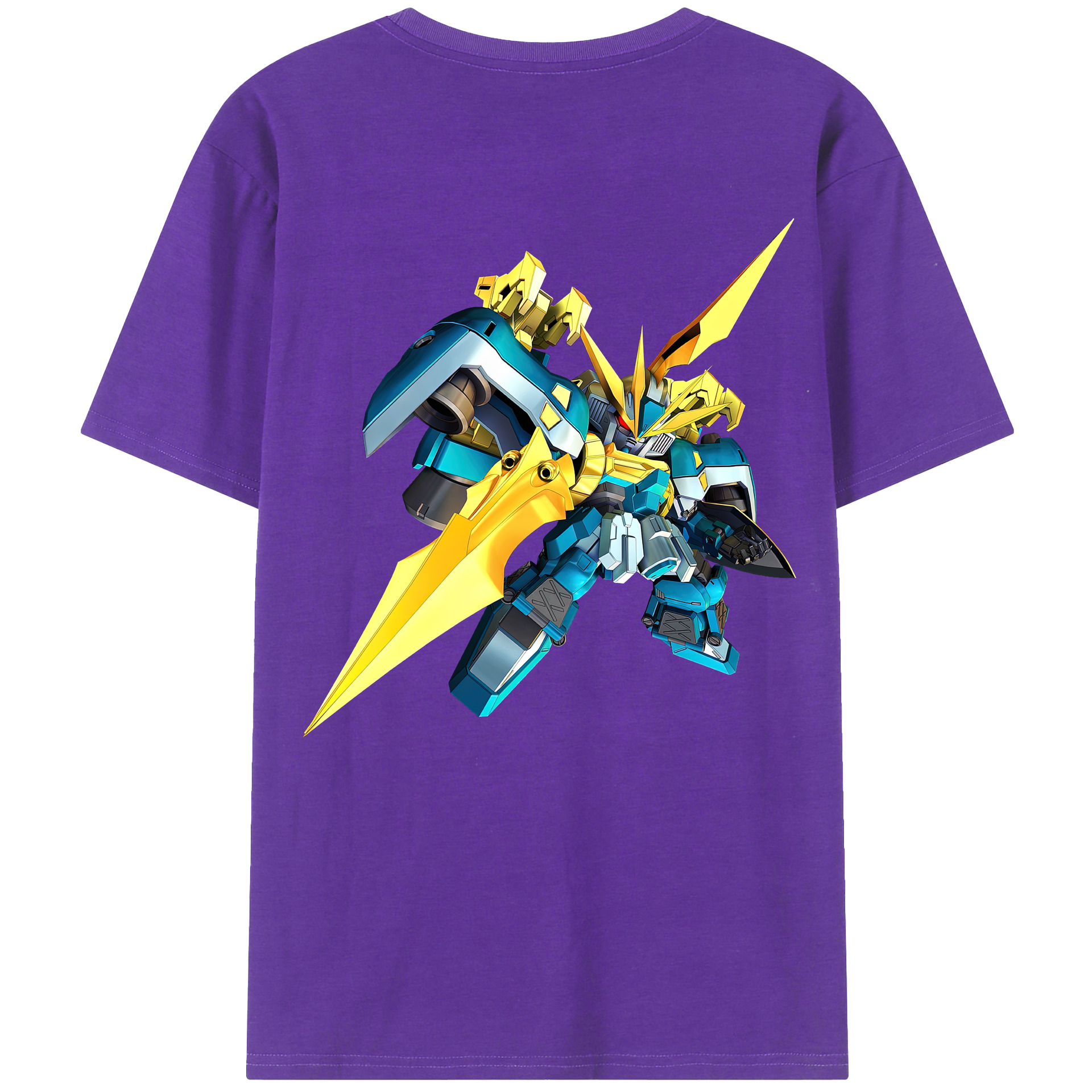 （画像用） 機動戦士ガンダム Mobile Suit Gundam 綿100％ メンズ半袖Tシャツ（バックプリント） 通気性