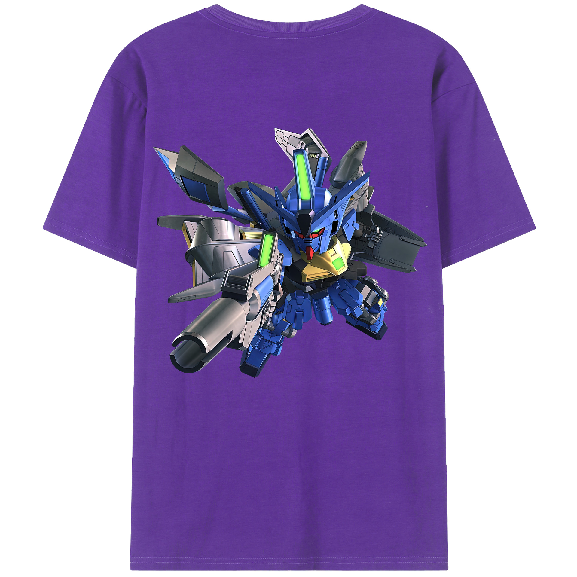 （画像用） 機動戦士ガンダム Mobile Suit Gundam 綿100％ メンズ半袖Tシャツ（バックプリント） 通気性