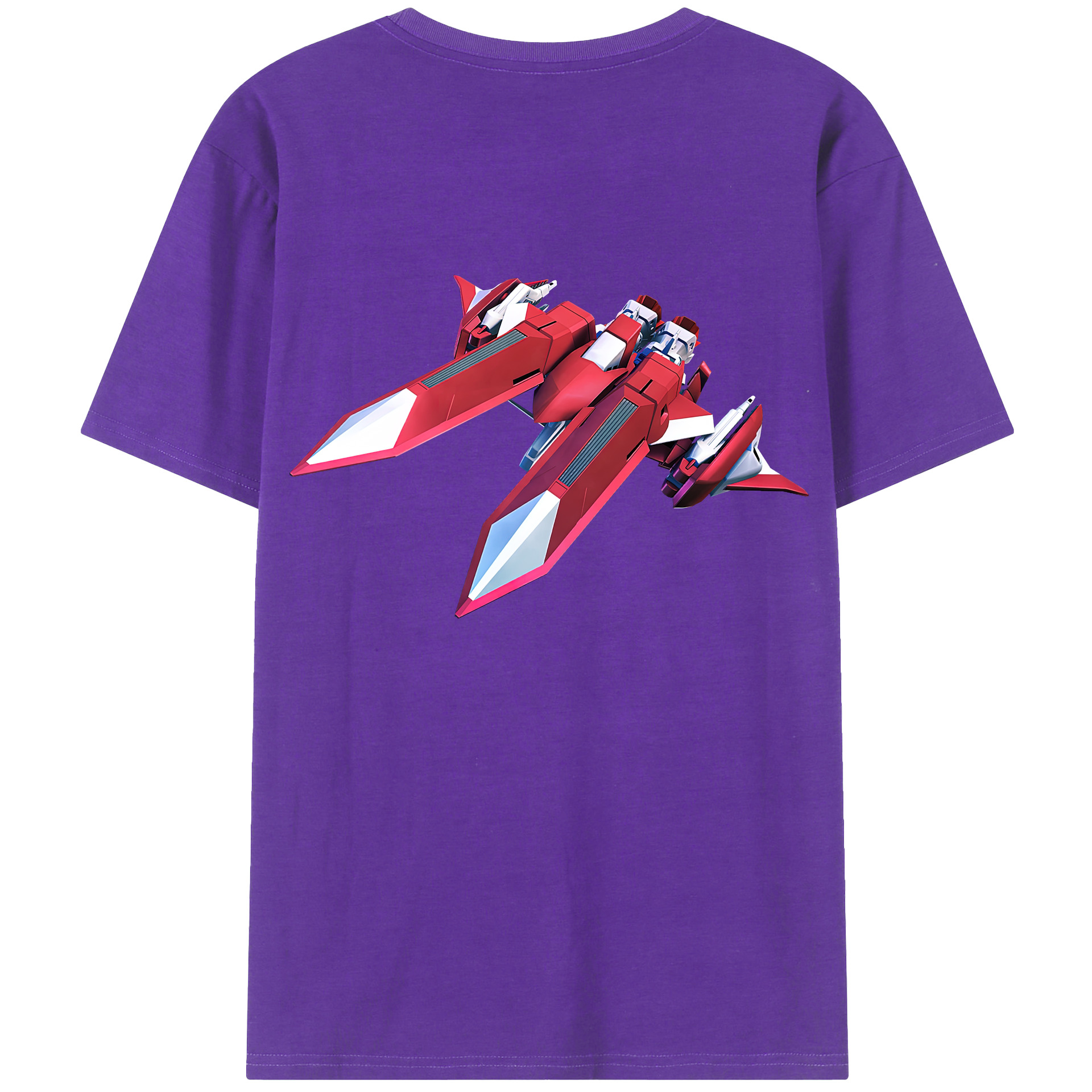 （画像用） 機動戦士ガンダム Mobile Suit Gundam 綿100％ メンズ半袖Tシャツ（バックプリント） 通気性