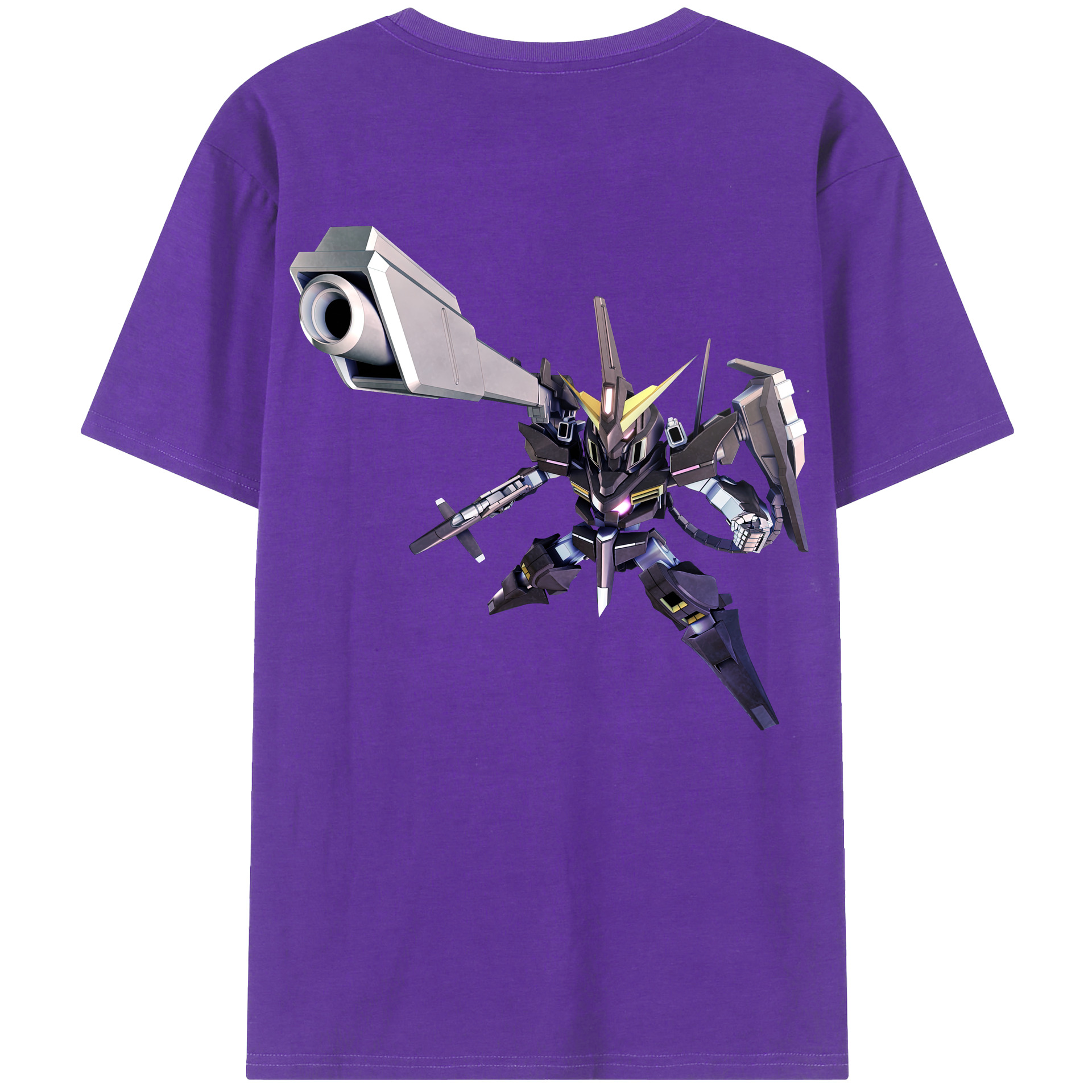 （画像用） 機動戦士ガンダム Mobile Suit Gundam 綿100％ メンズ半袖Tシャツ（バックプリント） 通気性