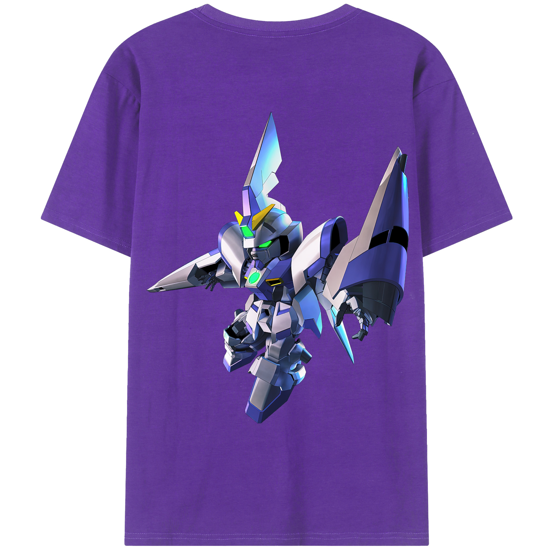 （画像用） 機動戦士ガンダム Mobile Suit Gundam 綿100％ メンズ半袖Tシャツ（バックプリント） 通気性