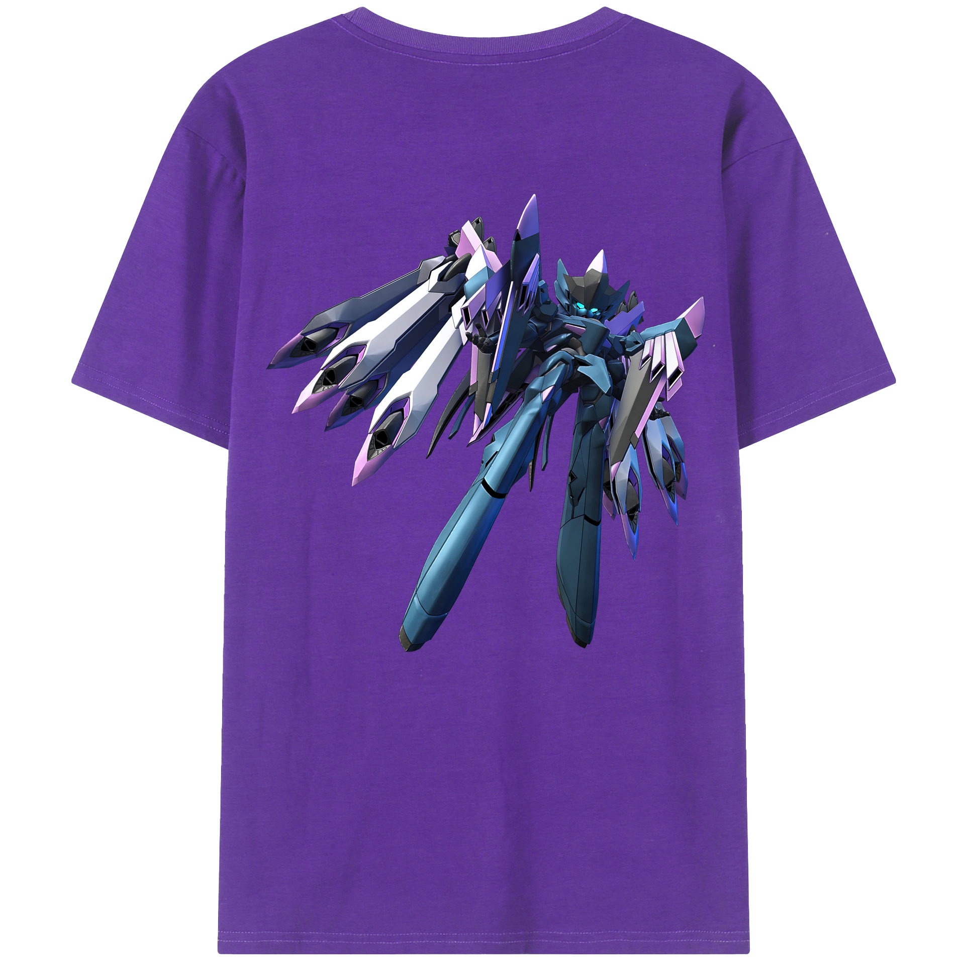 （画像用） 機動戦士ガンダム Mobile Suit Gundam 綿100％ メンズ半袖Tシャツ（バックプリント） 通気性