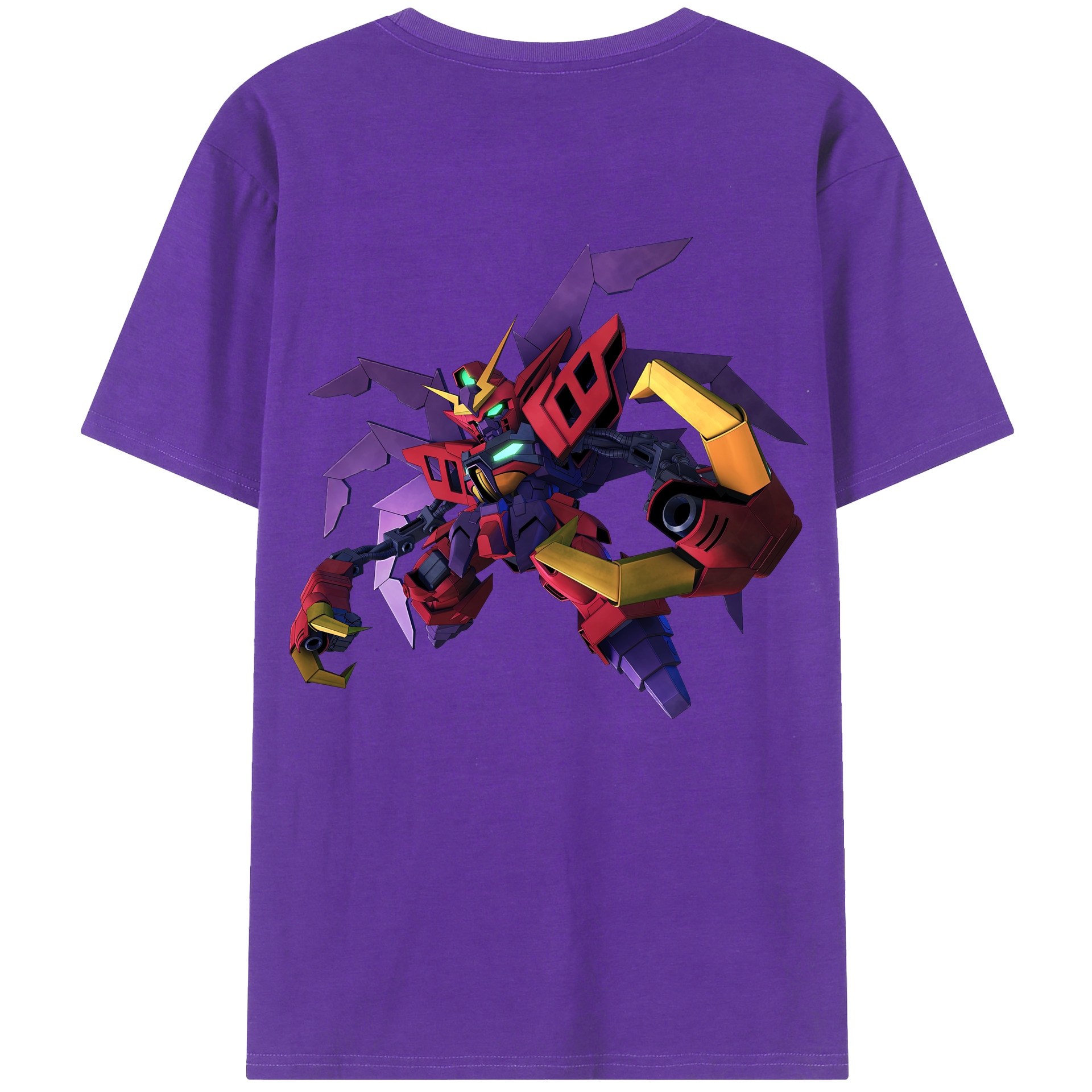 （画像用） 機動戦士ガンダム Mobile Suit Gundam 綿100％ メンズ半袖Tシャツ（バックプリント） 通気性