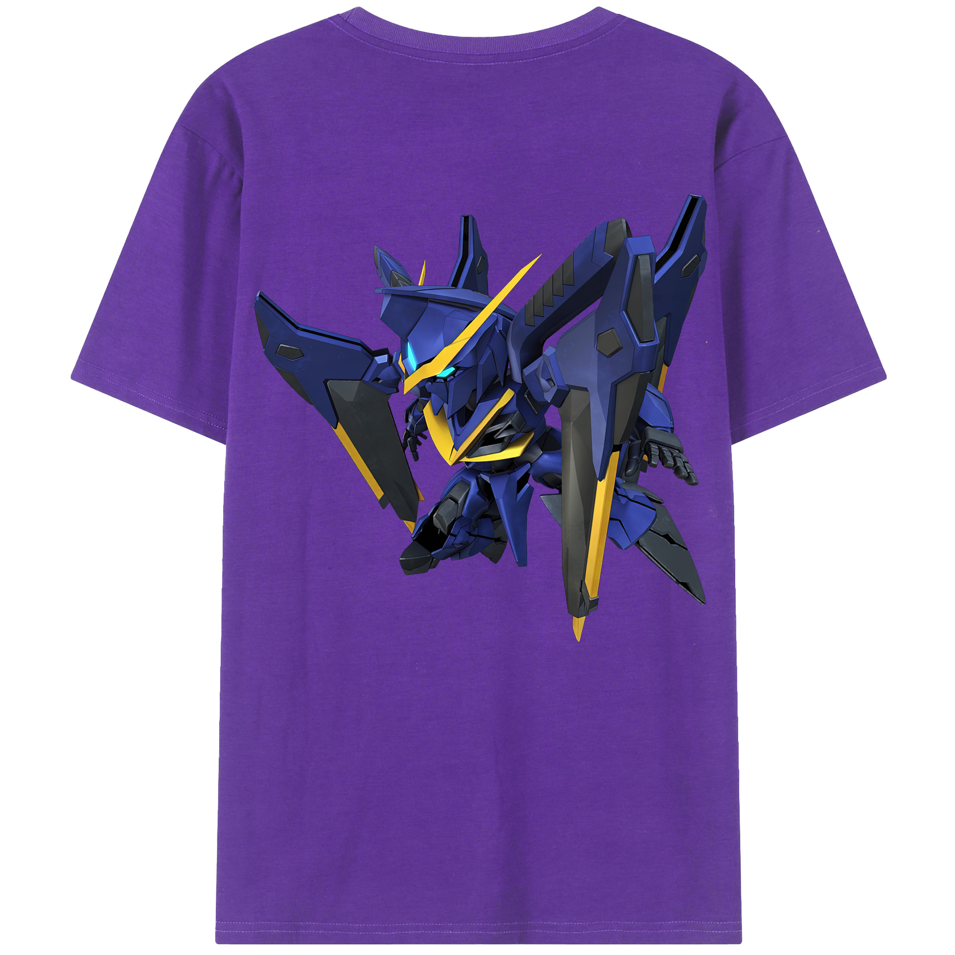 （画像用） 機動戦士ガンダム Mobile Suit Gundam 綿100％ メンズ半袖Tシャツ（バックプリント） 通気性