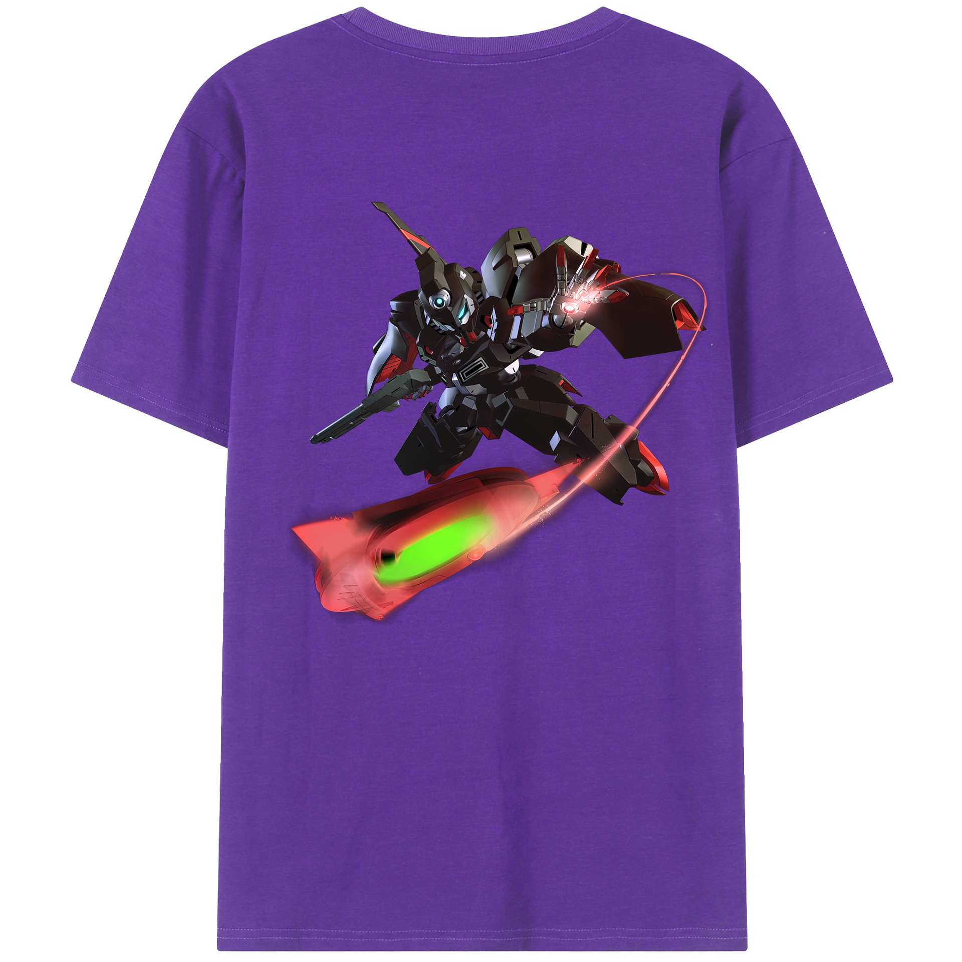 （画像用） 機動戦士ガンダム Mobile Suit Gundam 綿100％ メンズ半袖Tシャツ（バックプリント） 通気性