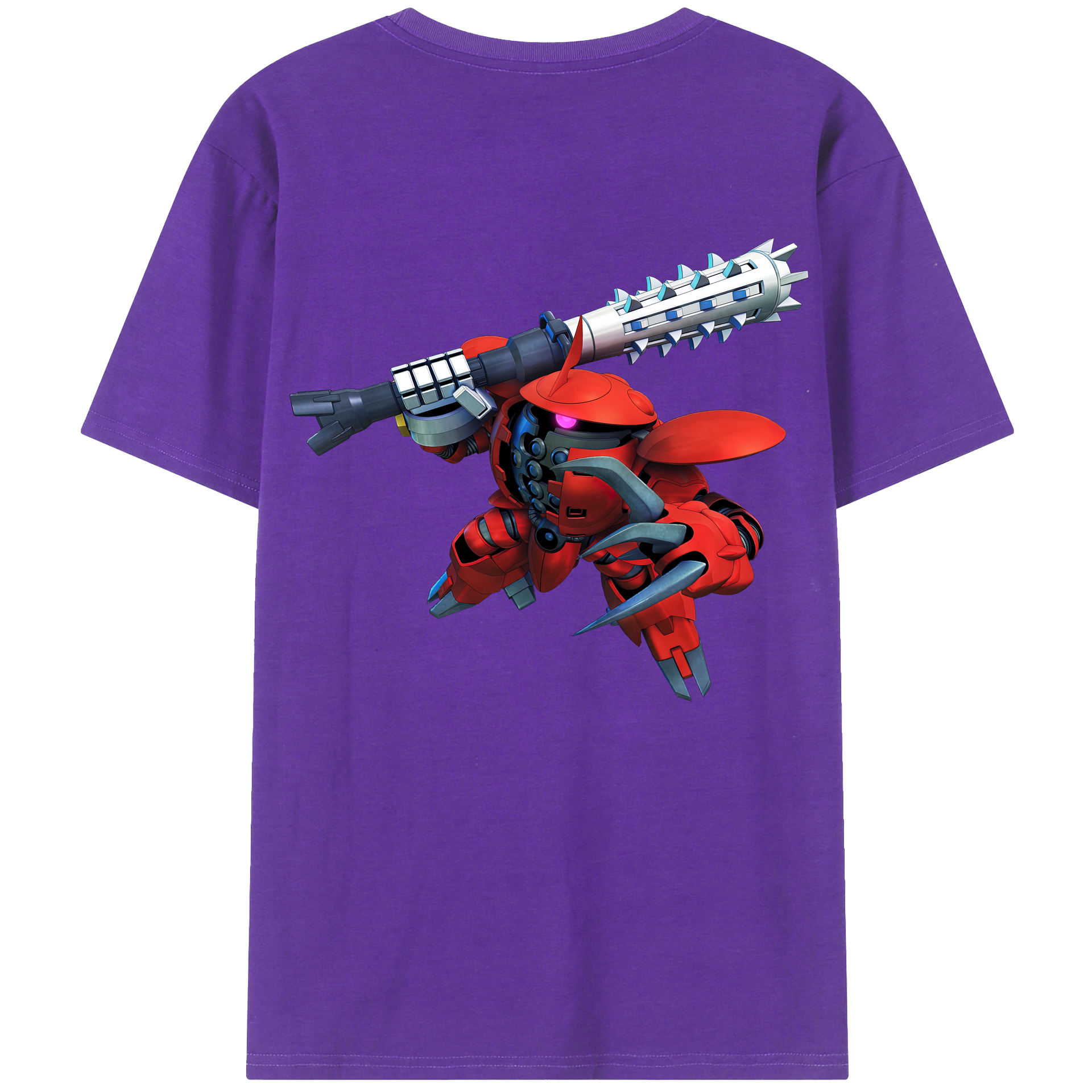 （画像用） 機動戦士ガンダム Mobile Suit Gundam 綿100％ メンズ半袖Tシャツ（バックプリント） 通気性