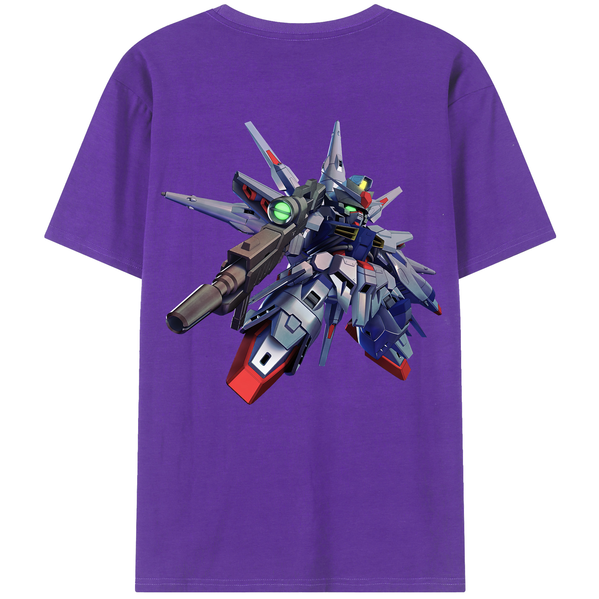 （画像用） 機動戦士ガンダム Mobile Suit Gundam 綿100％ メンズ半袖Tシャツ（バックプリント） 通気性