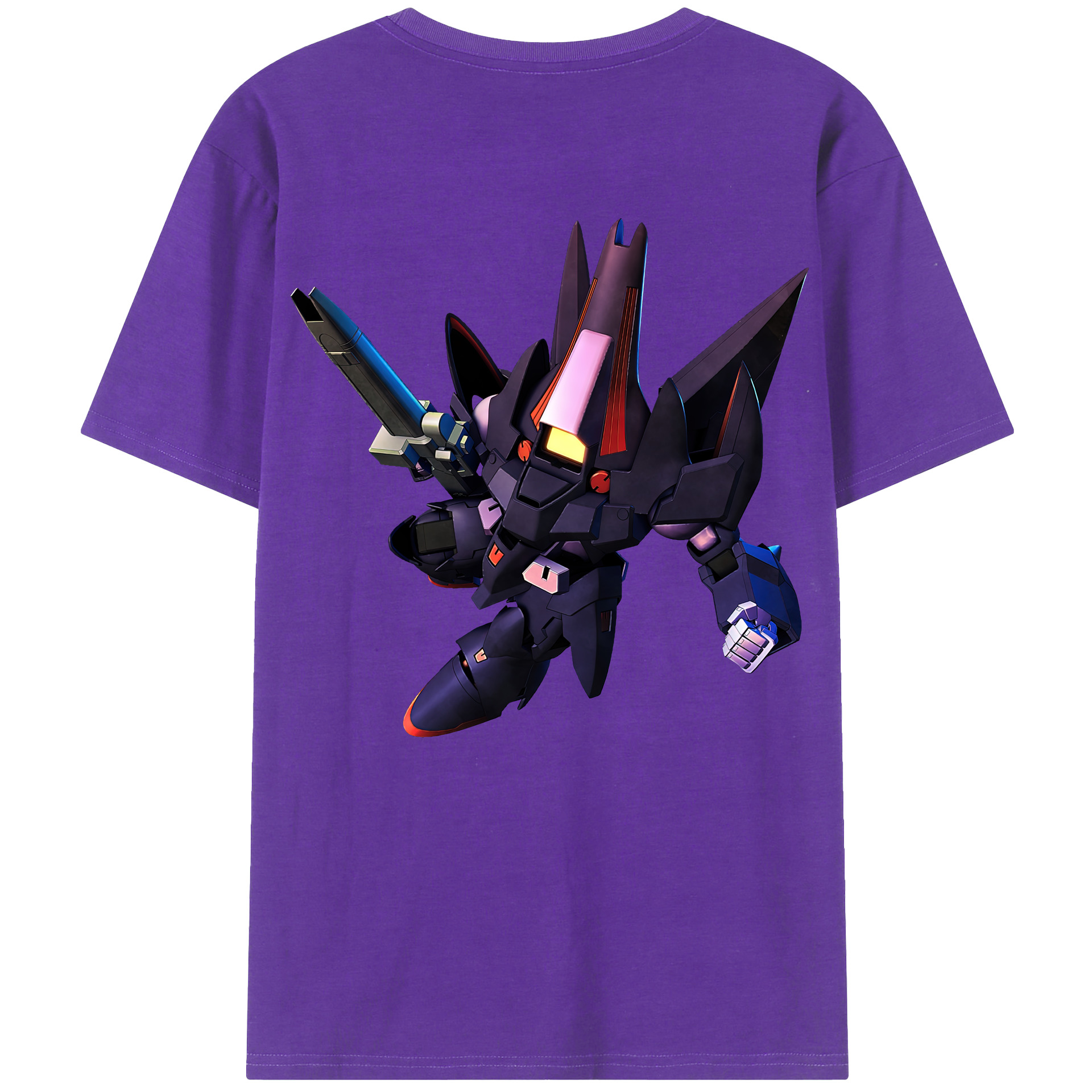（画像用） 機動戦士ガンダム Mobile Suit Gundam 綿100％ メンズ半袖Tシャツ（バックプリント） 通気性