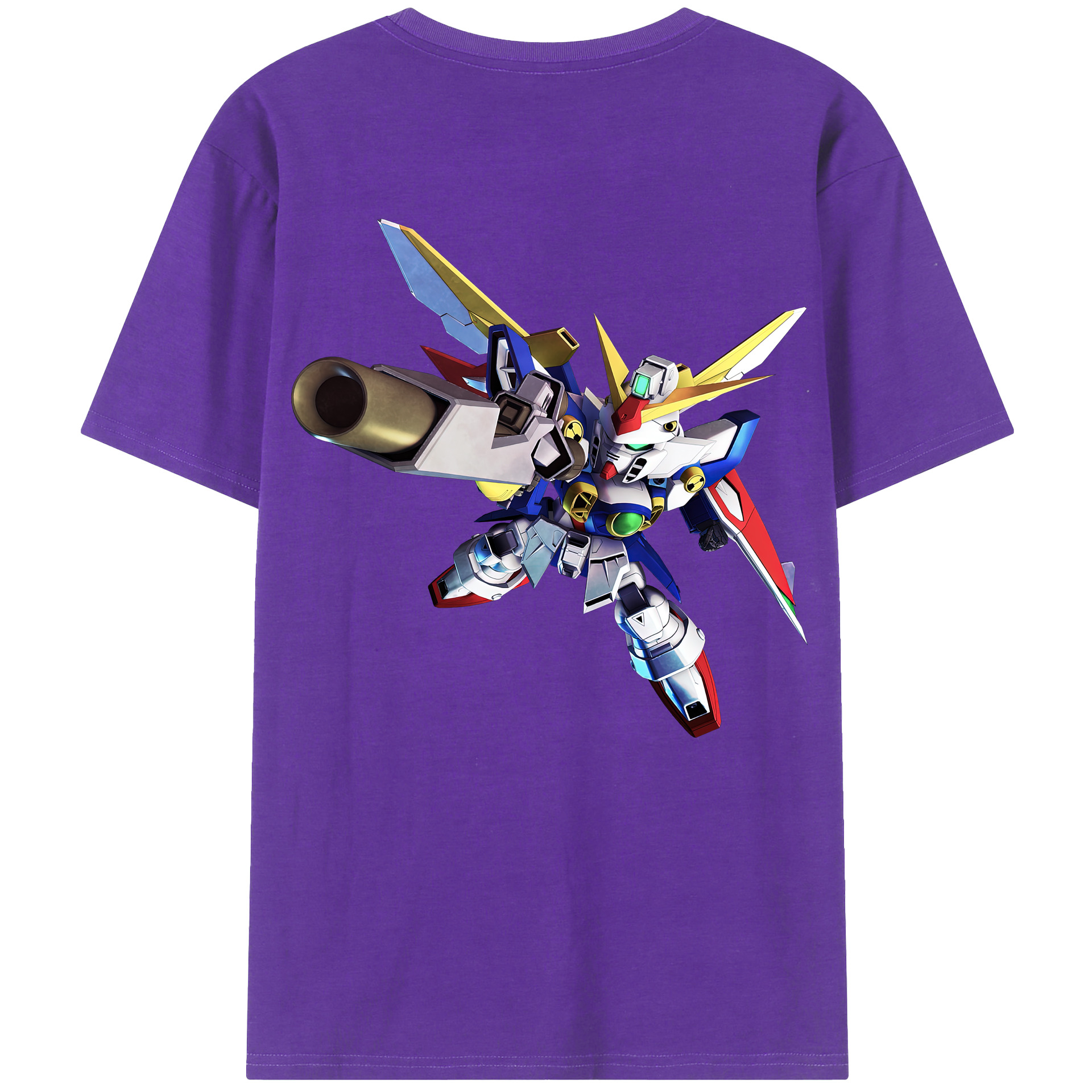 （画像用） 機動戦士ガンダム Mobile Suit Gundam 綿100％ メンズ半袖Tシャツ（バックプリント） 通気性