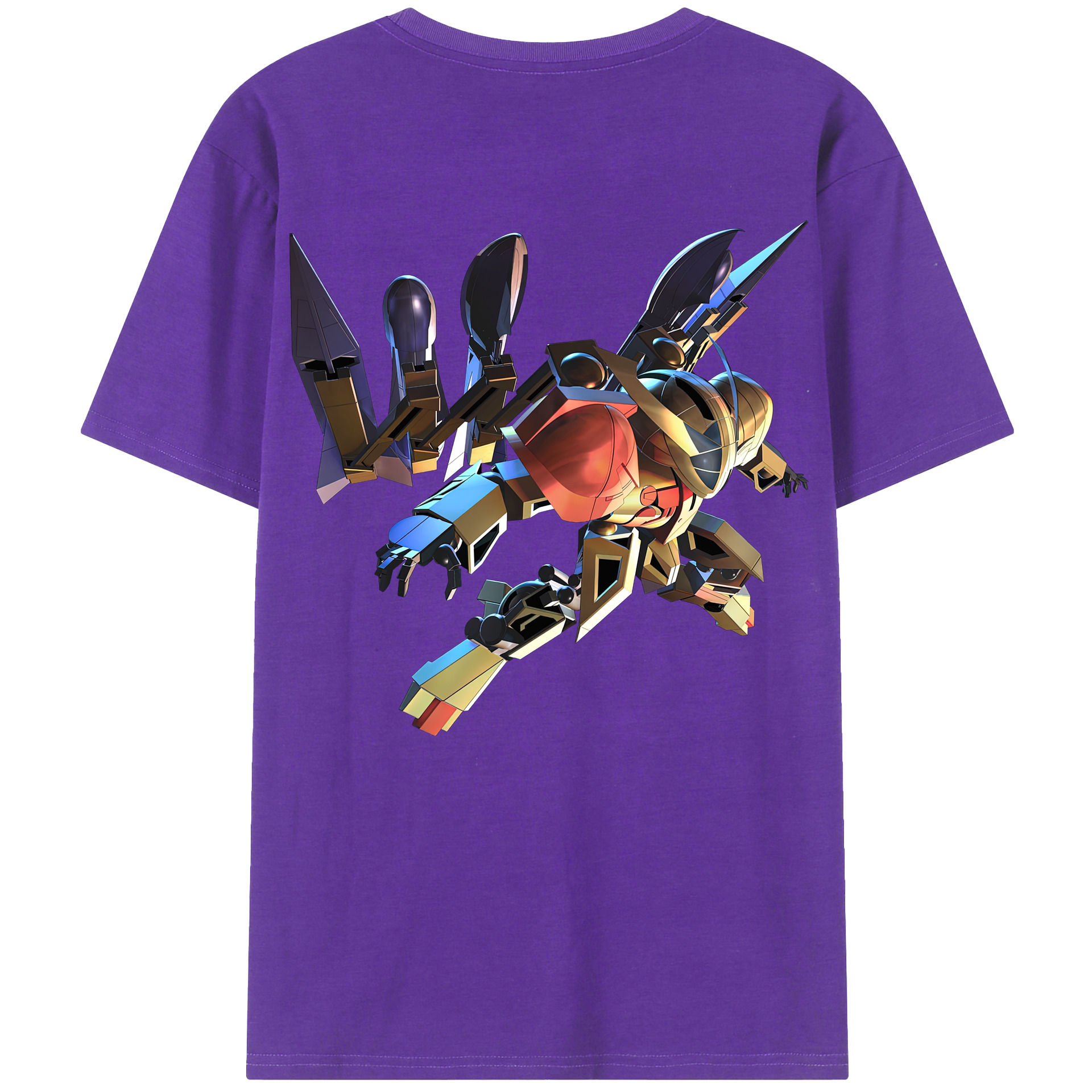（画像用） 機動戦士ガンダム Mobile Suit Gundam 綿100％ メンズ半袖Tシャツ（バックプリント） 通気性