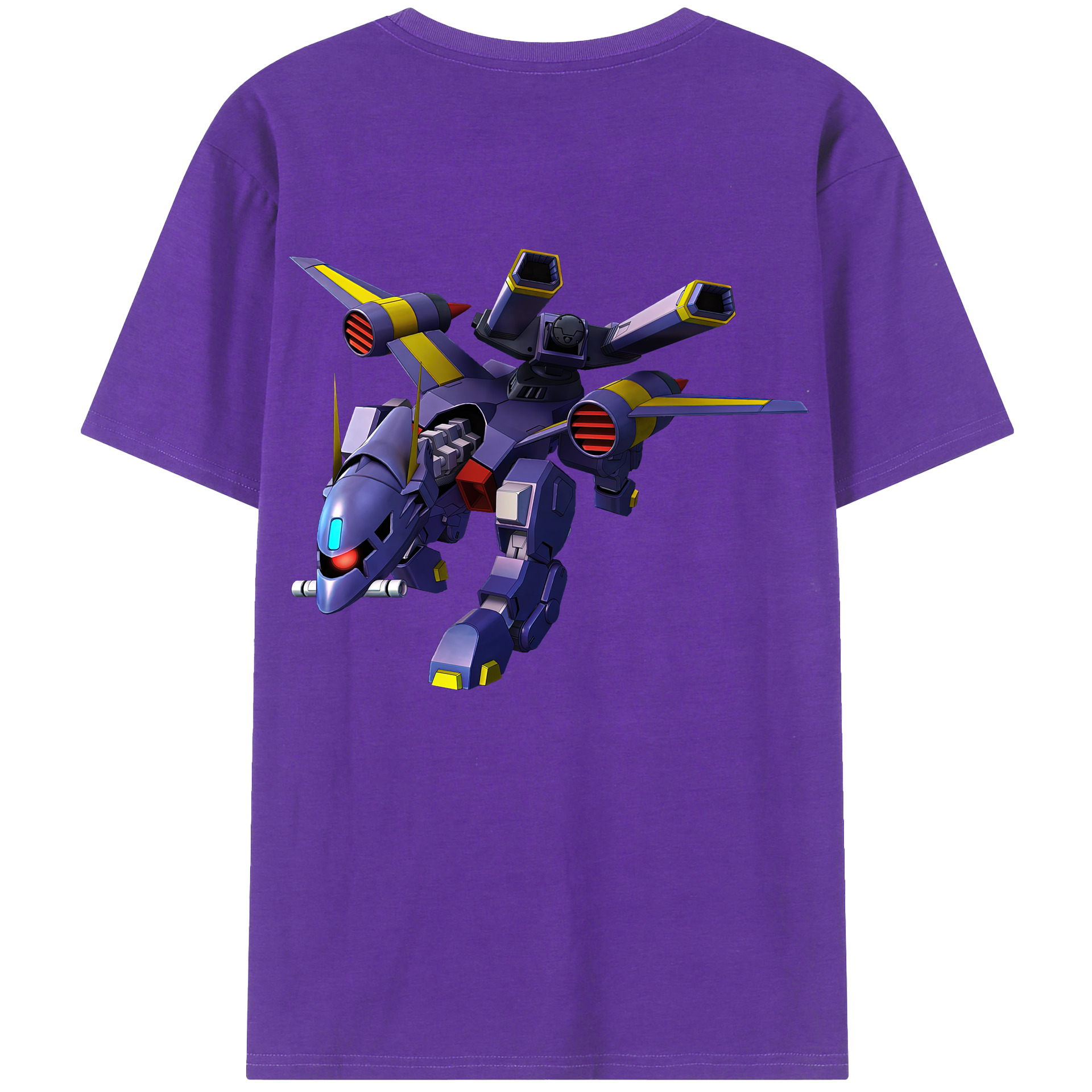 （画像用） 機動戦士ガンダム Mobile Suit Gundam 綿100％ メンズ半袖Tシャツ（バックプリント） 通気性
