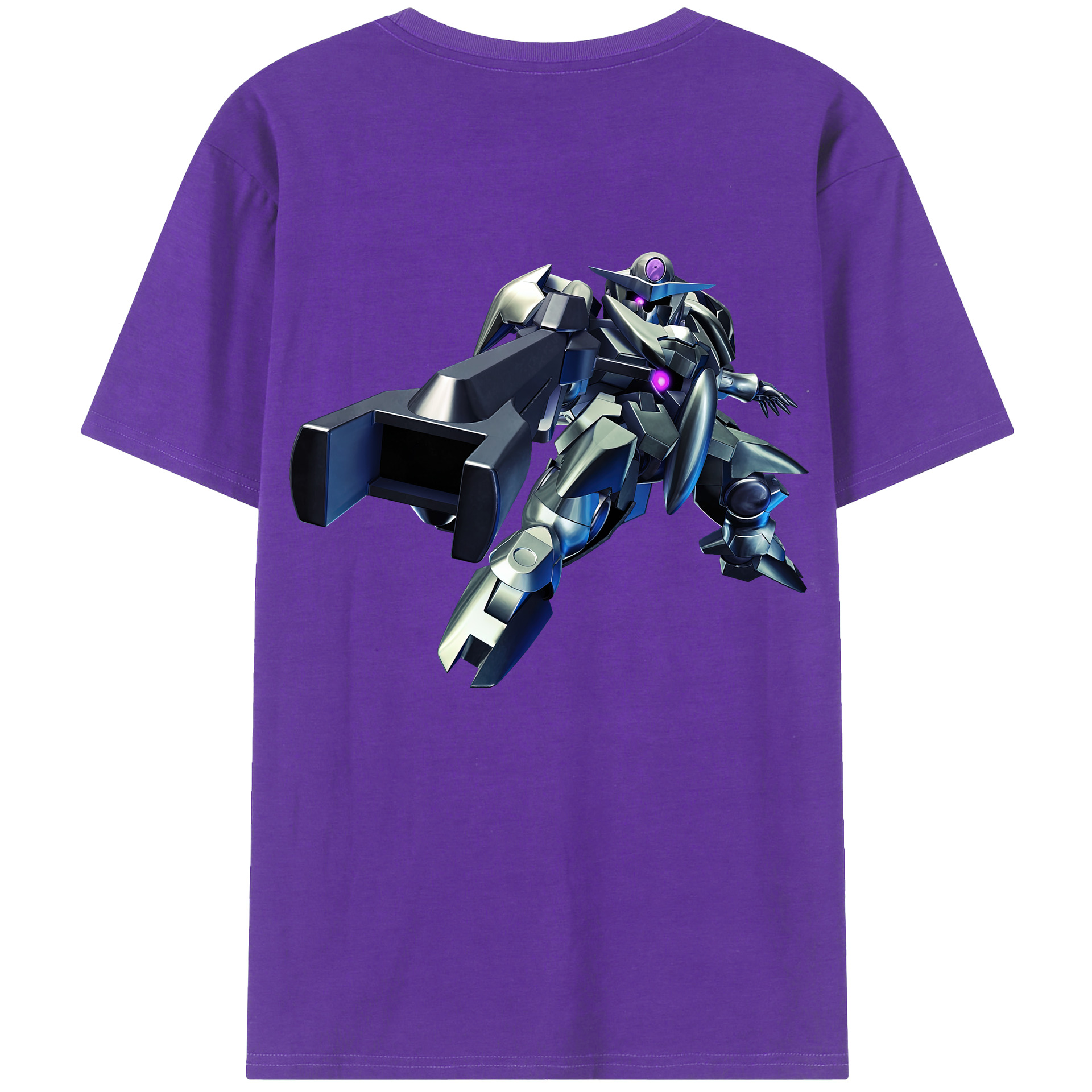（画像用） 機動戦士ガンダム Mobile Suit Gundam 綿100％ メンズ半袖Tシャツ（バックプリント） 通気性