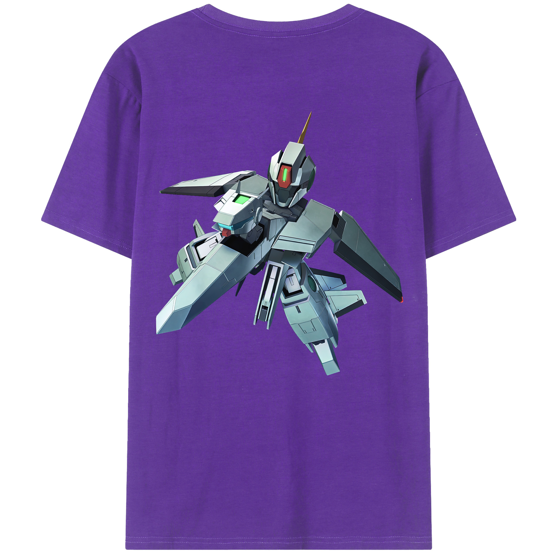 （画像用） 機動戦士ガンダム Mobile Suit Gundam 綿100％ メンズ半袖Tシャツ（バックプリント） 通気性