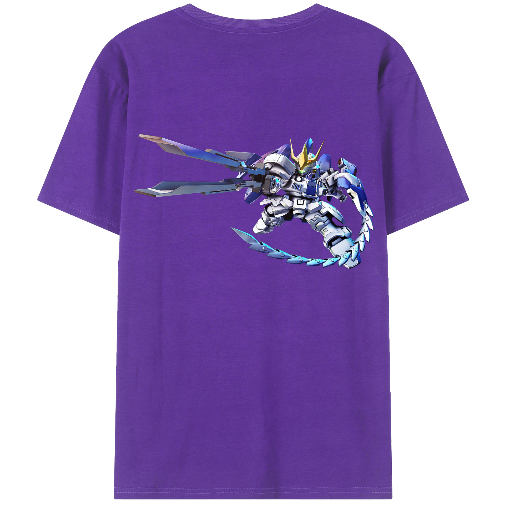 （画像用） 機動戦士ガンダム Mobile Suit Gundam 綿100％ メンズ半袖Tシャツ（バックプリント） 通気性