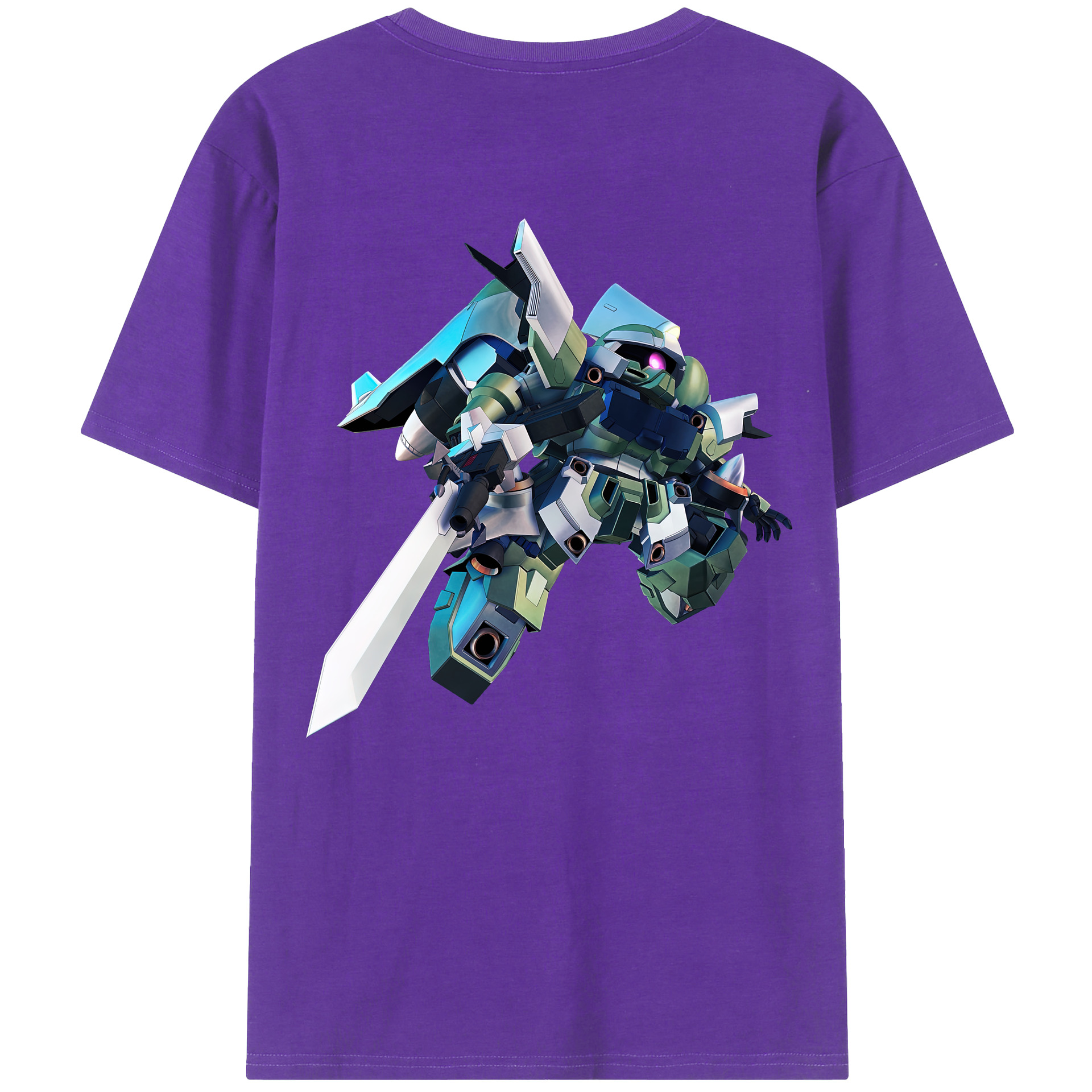 （画像用） 機動戦士ガンダム Mobile Suit Gundam 綿100％ メンズ半袖Tシャツ（バックプリント） 通気性