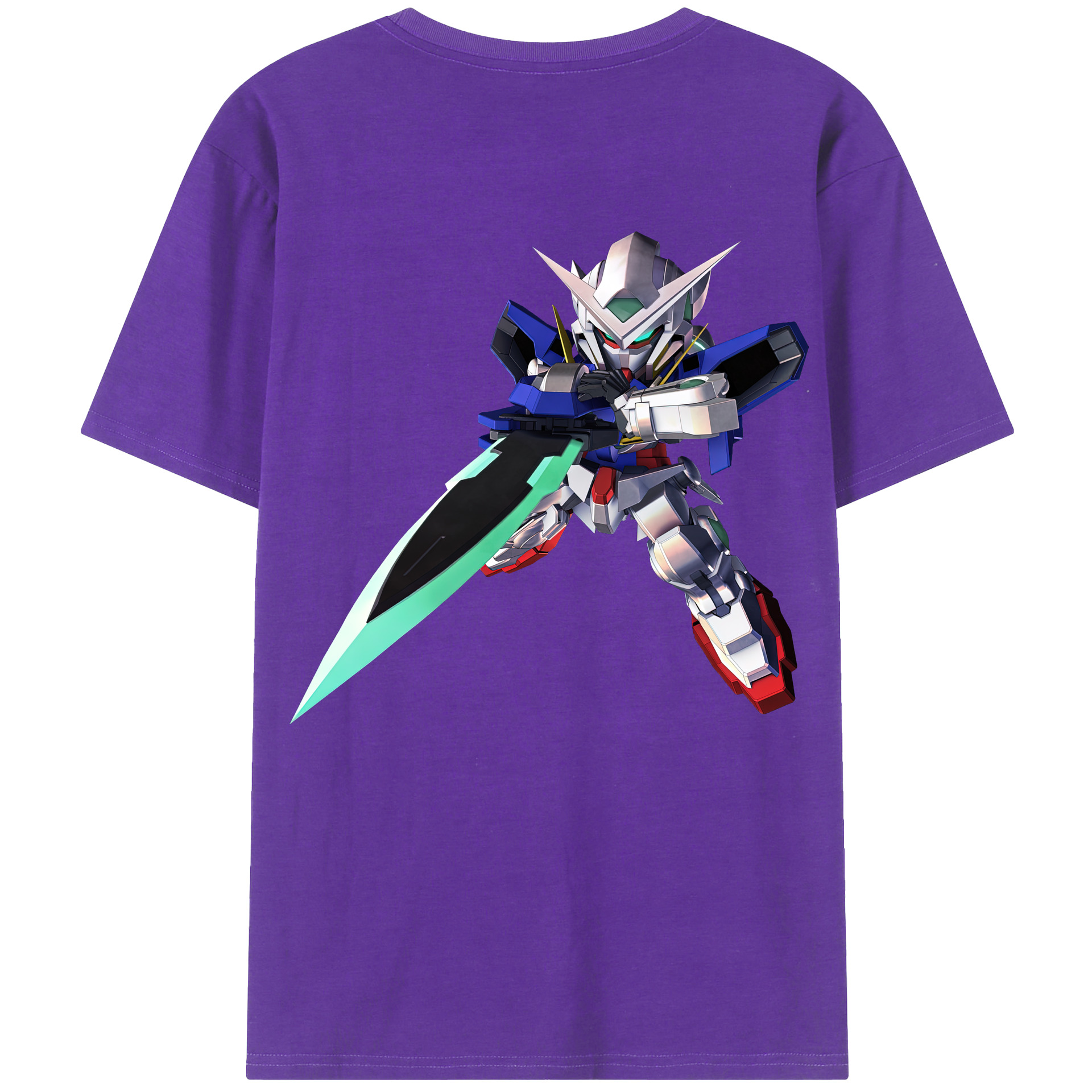 （画像用） 機動戦士ガンダム Mobile Suit Gundam 綿100％ メンズ半袖Tシャツ（バックプリント） 通気性
