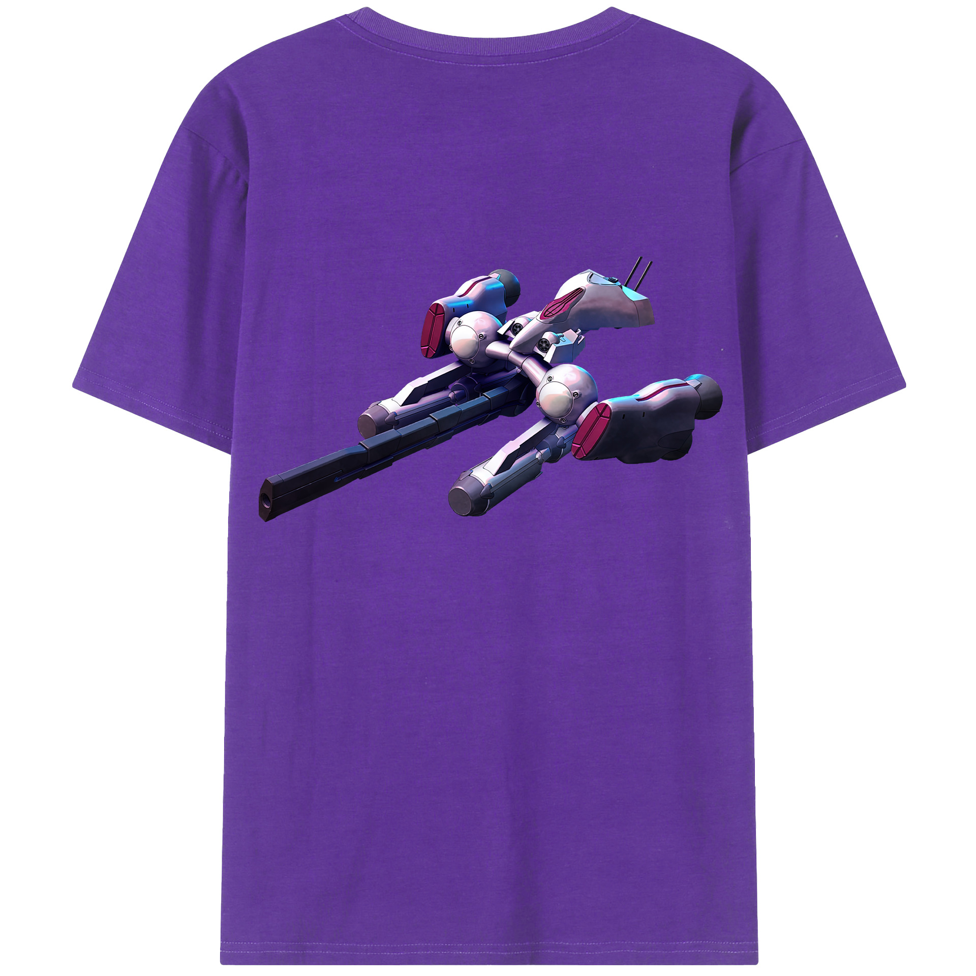 （画像用） 機動戦士ガンダム Mobile Suit Gundam 綿100％ メンズ半袖Tシャツ（バックプリント） 通気性
