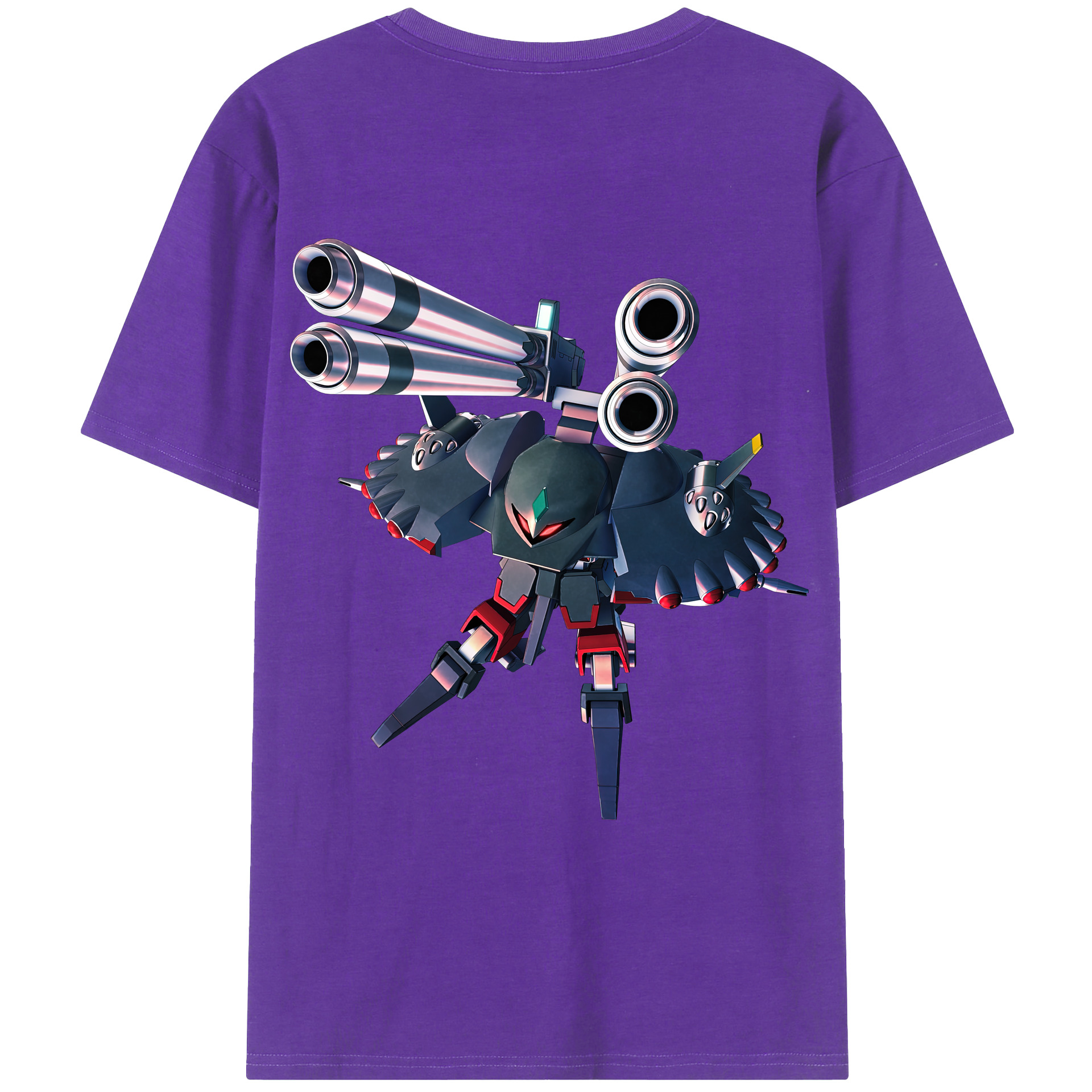 （画像用） 機動戦士ガンダム Mobile Suit Gundam 綿100％ メンズ半袖Tシャツ（バックプリント） 通気性