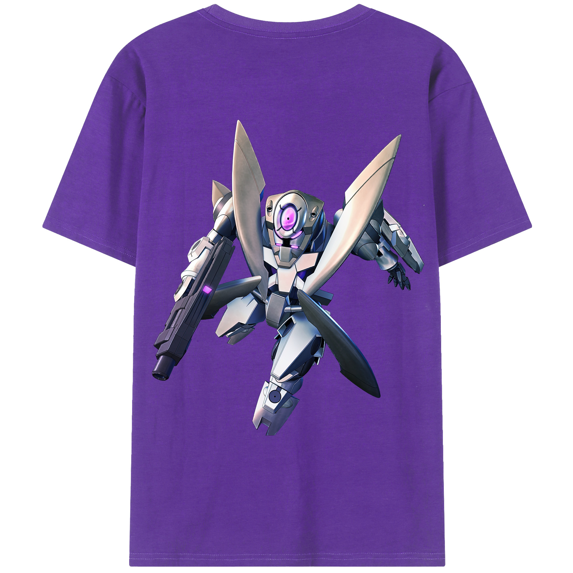 （画像用） 機動戦士ガンダム Mobile Suit Gundam 綿100％ メンズ半袖Tシャツ（バックプリント） 通気性